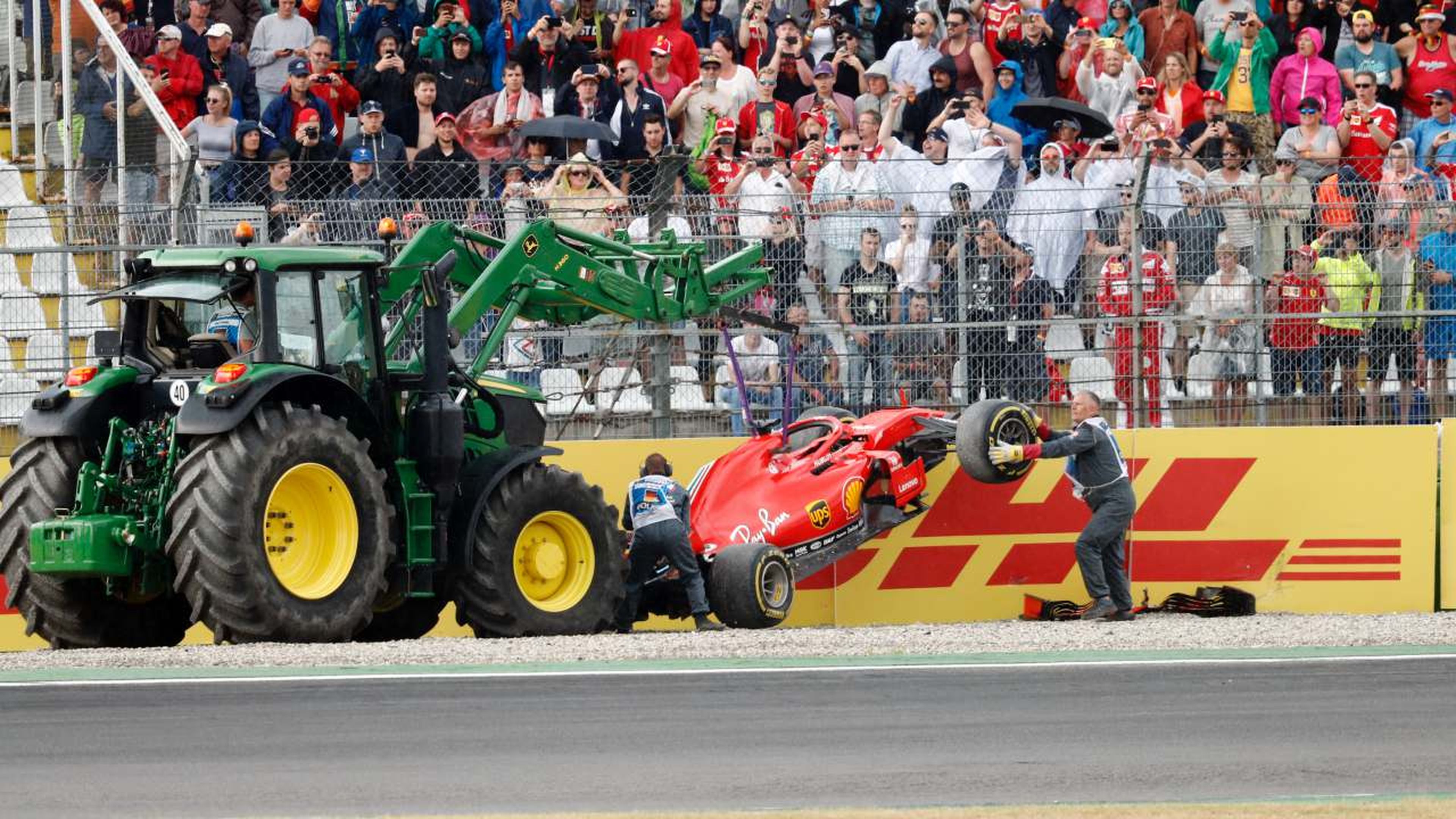 Accidente de Vettel en Alemania