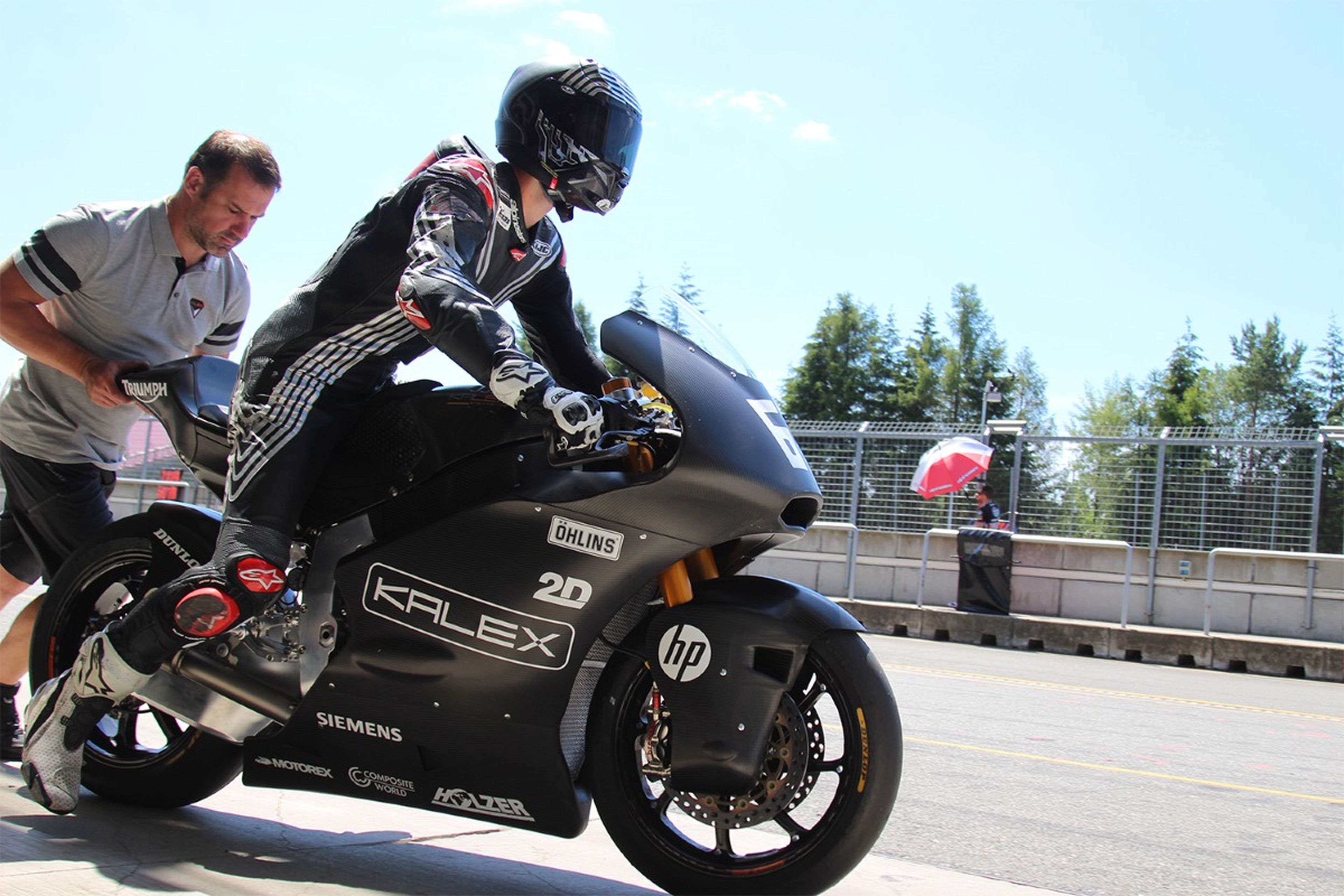 Jonas Folger prueba la Kalex de Moto2 con motor Triumph