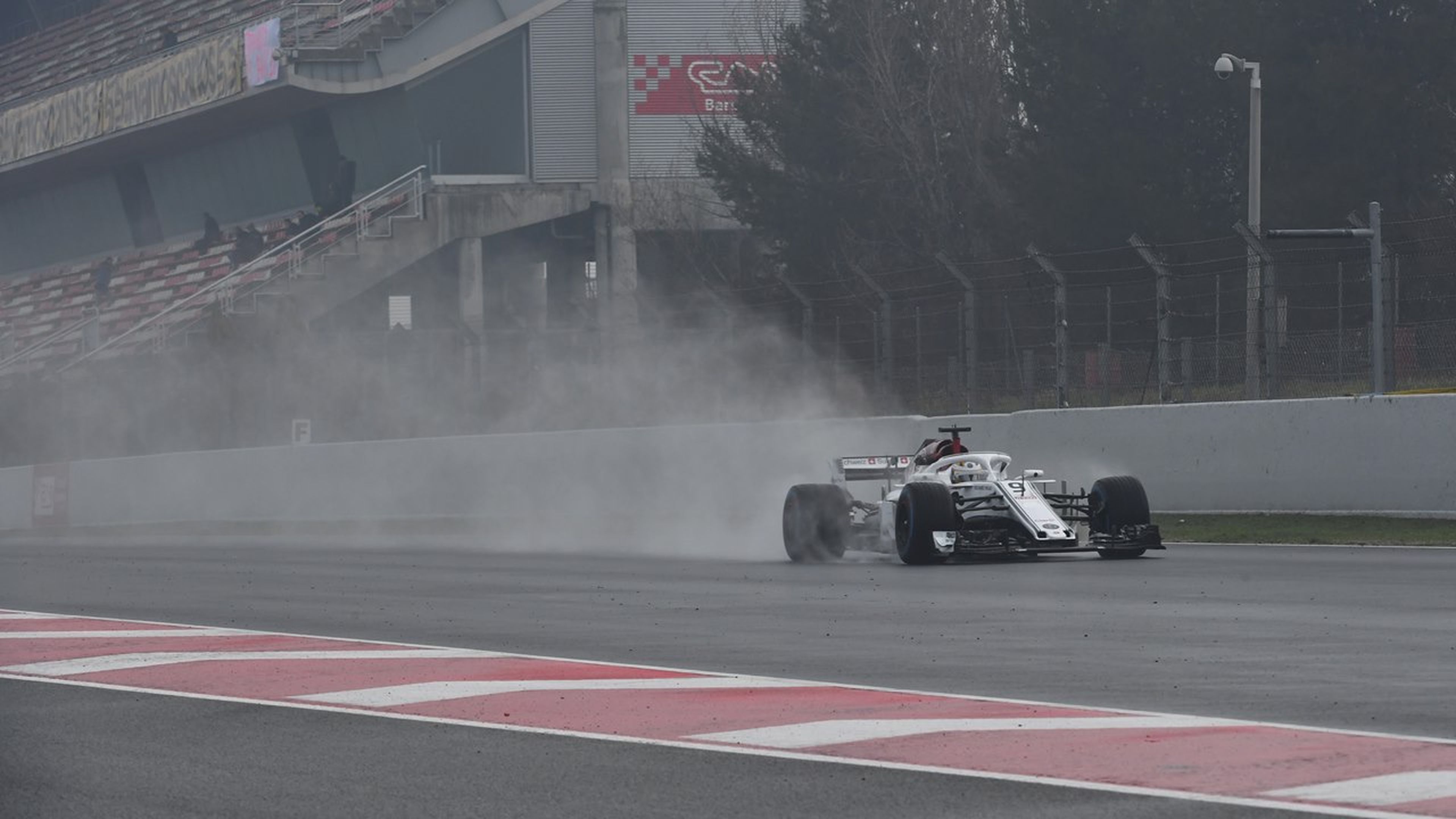 Sauber F1 test Barcelona