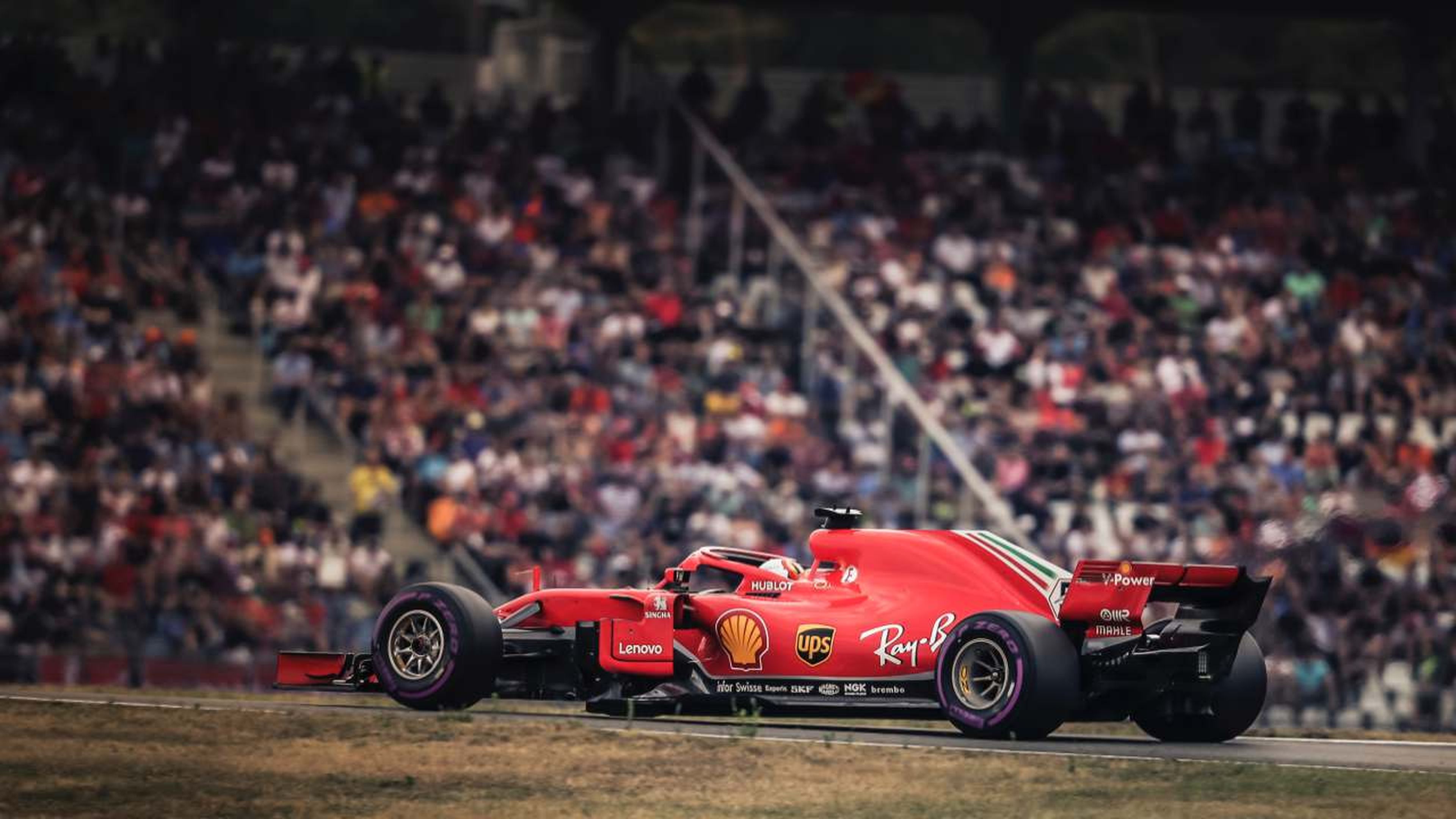 Sebastian Vettel en el GP Alemania 2018