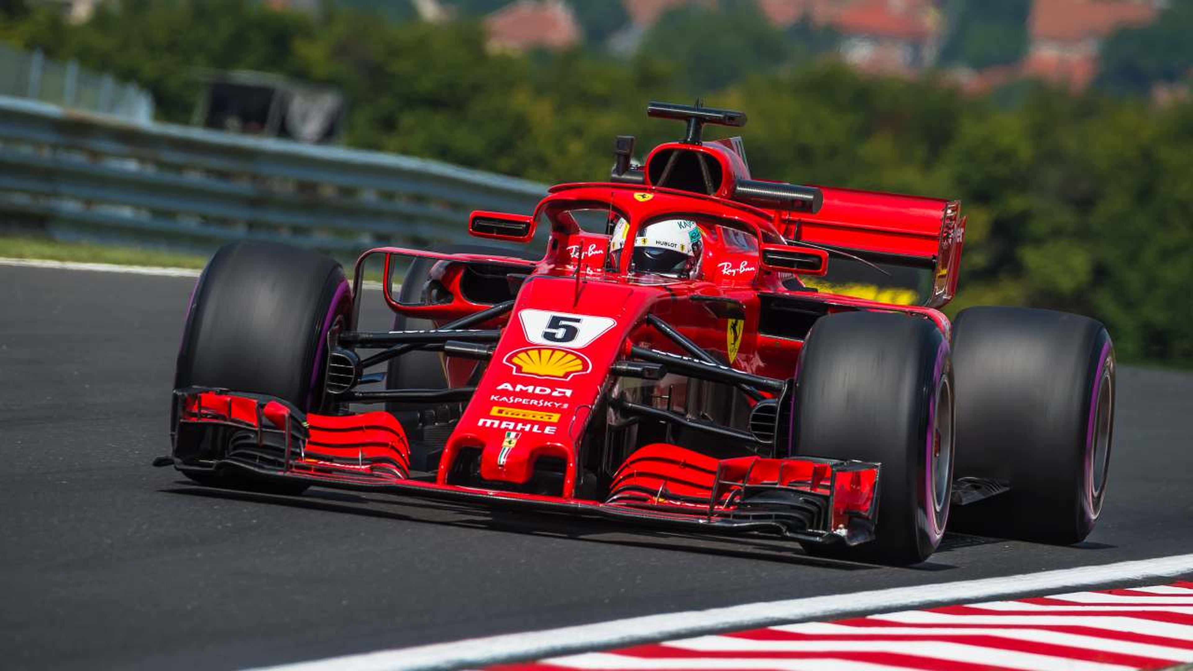 Sebastian Vettel en los Libres 3 de Hungria