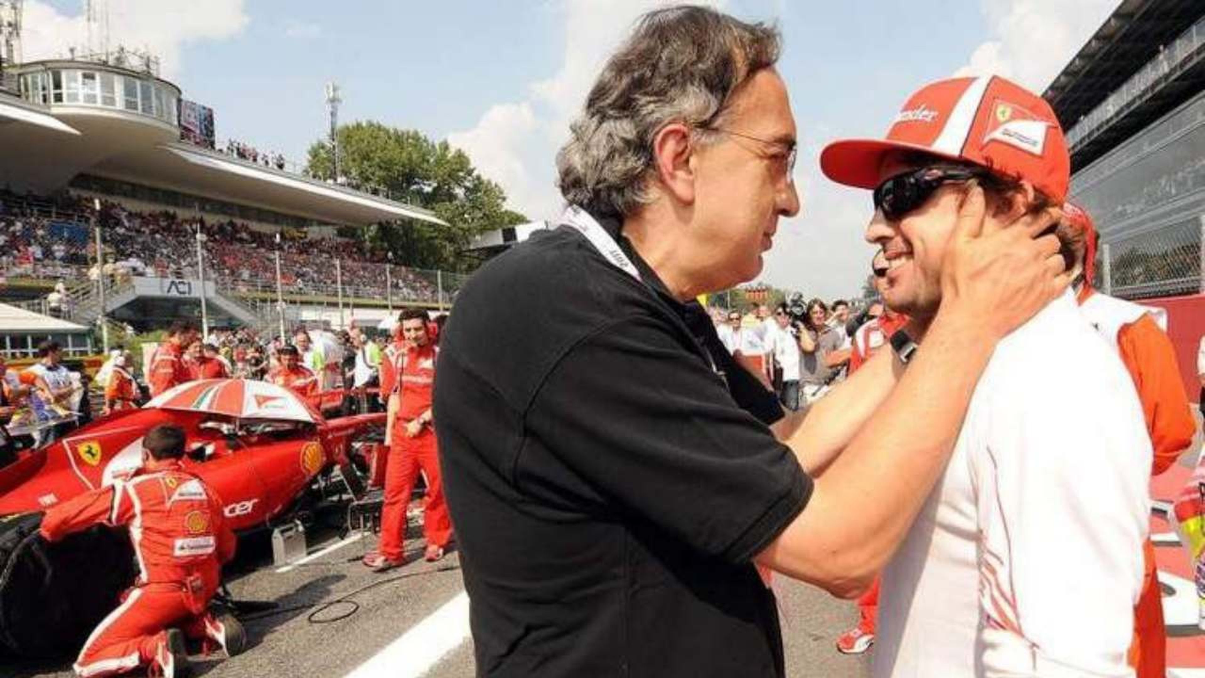 Sergio Marchionne y Fernando Alonso