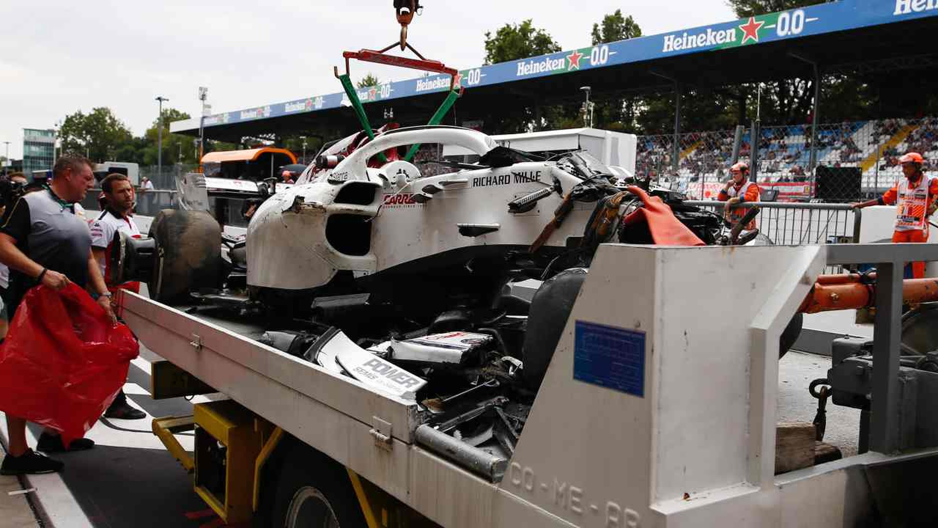 Accidente Marcus Ericsson en Monza
