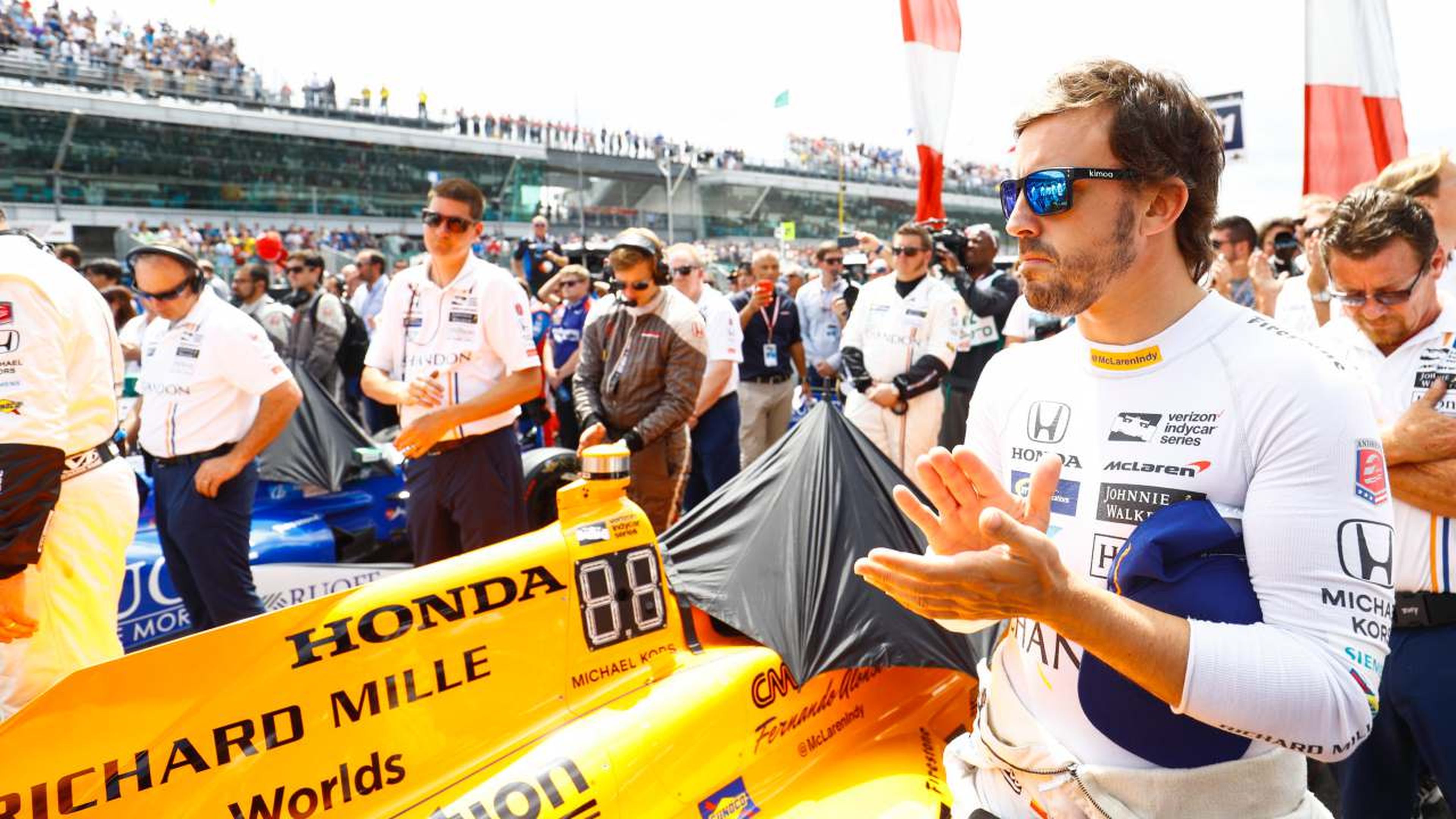 Alonso test Indy