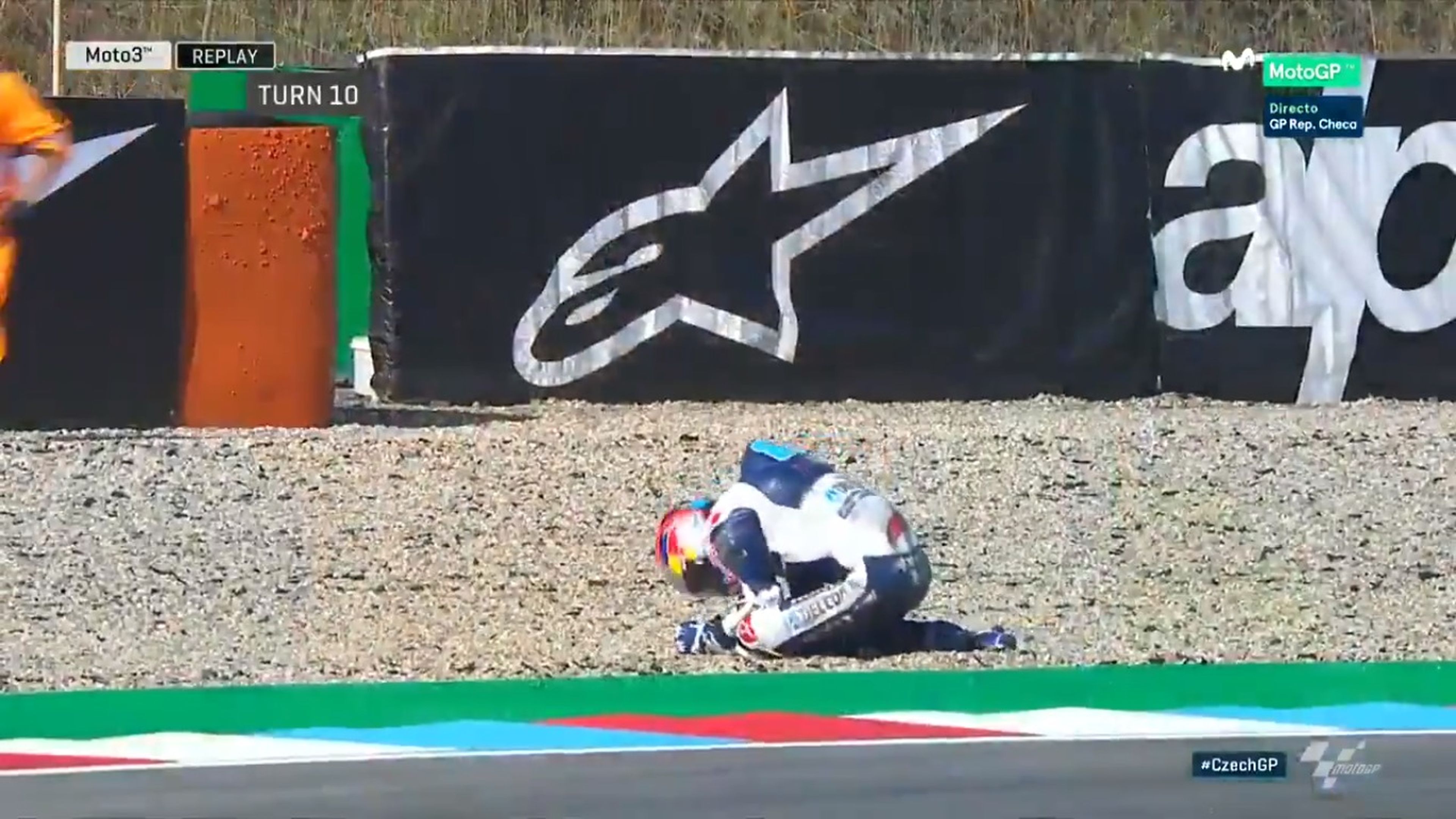 Jorge Martín se lesiona en el FP1 de Moto3