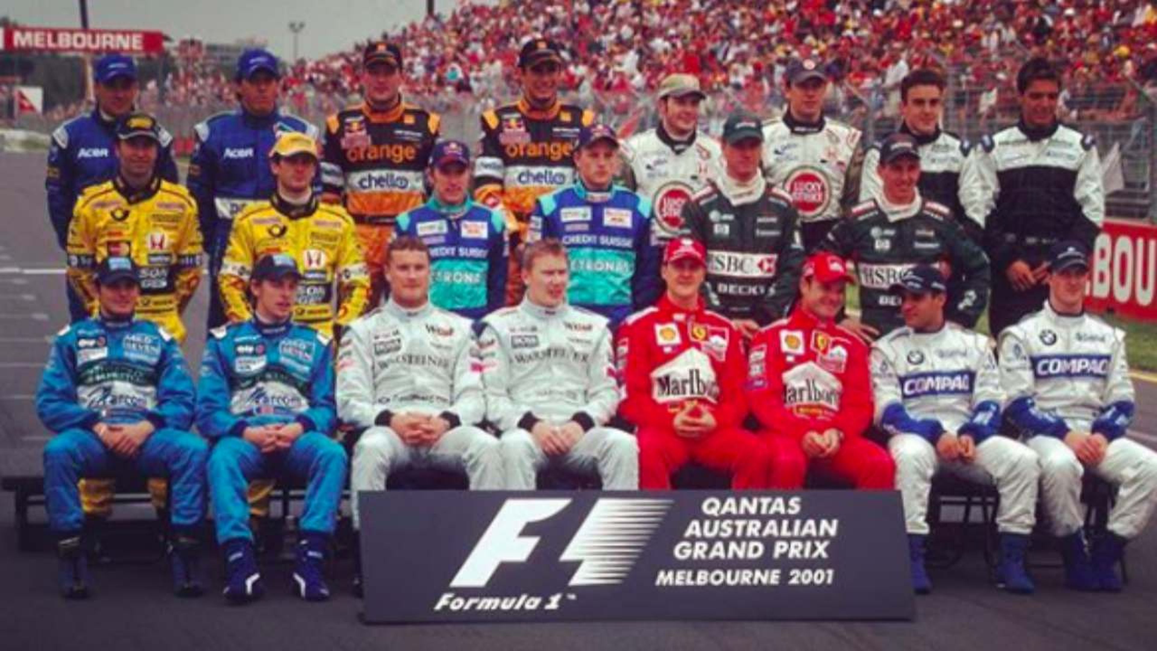 Parrilla de F1 de 2001