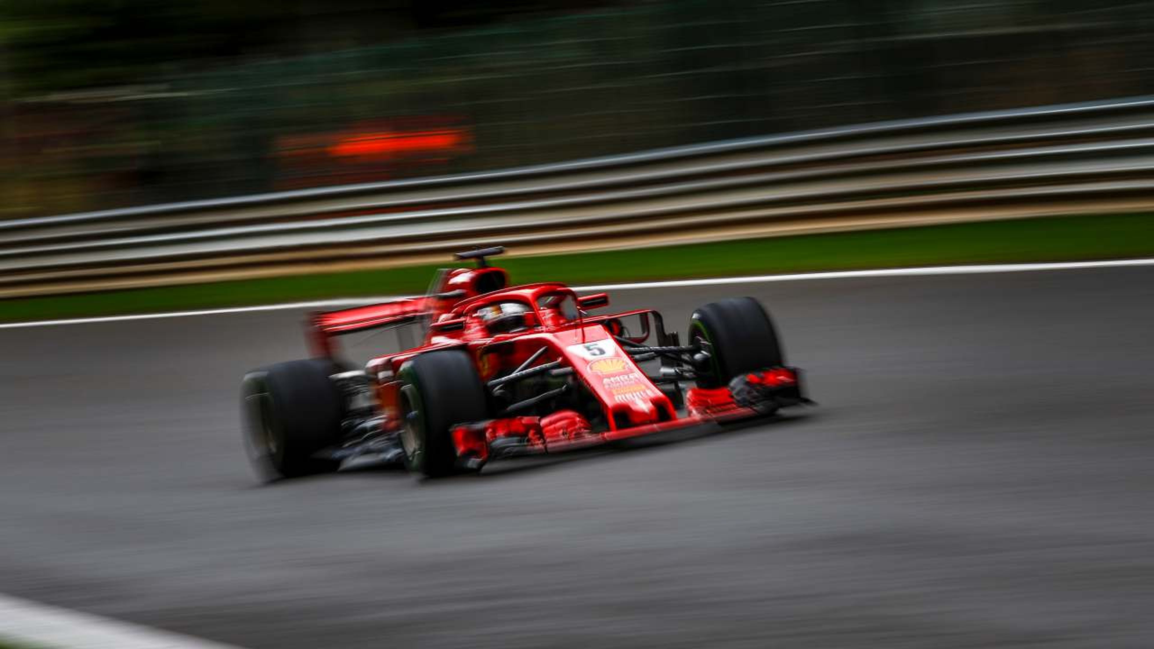 Sebastian Vettel en el GP Bélgica 2018