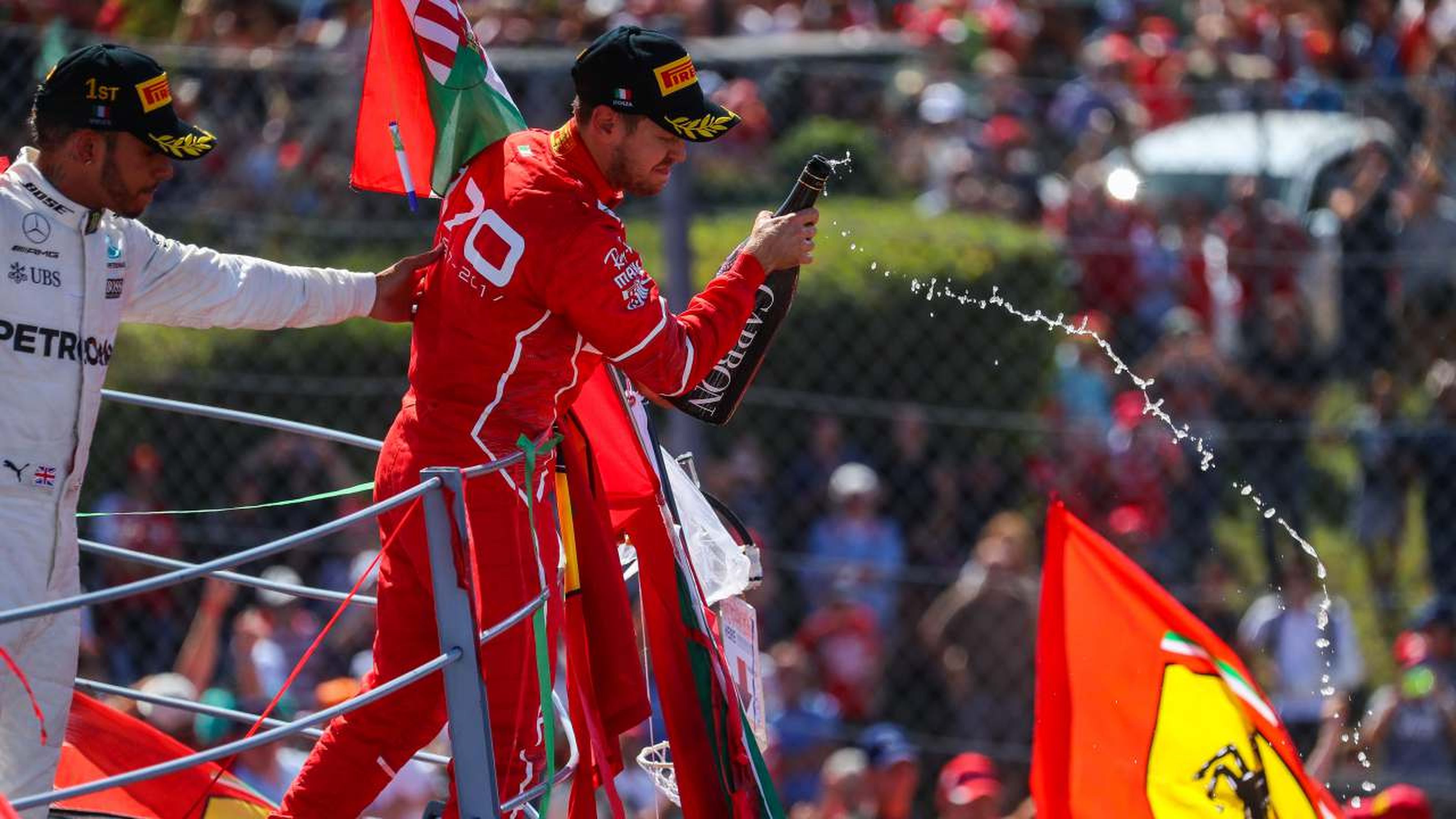 Sebastian Vettel en Monza