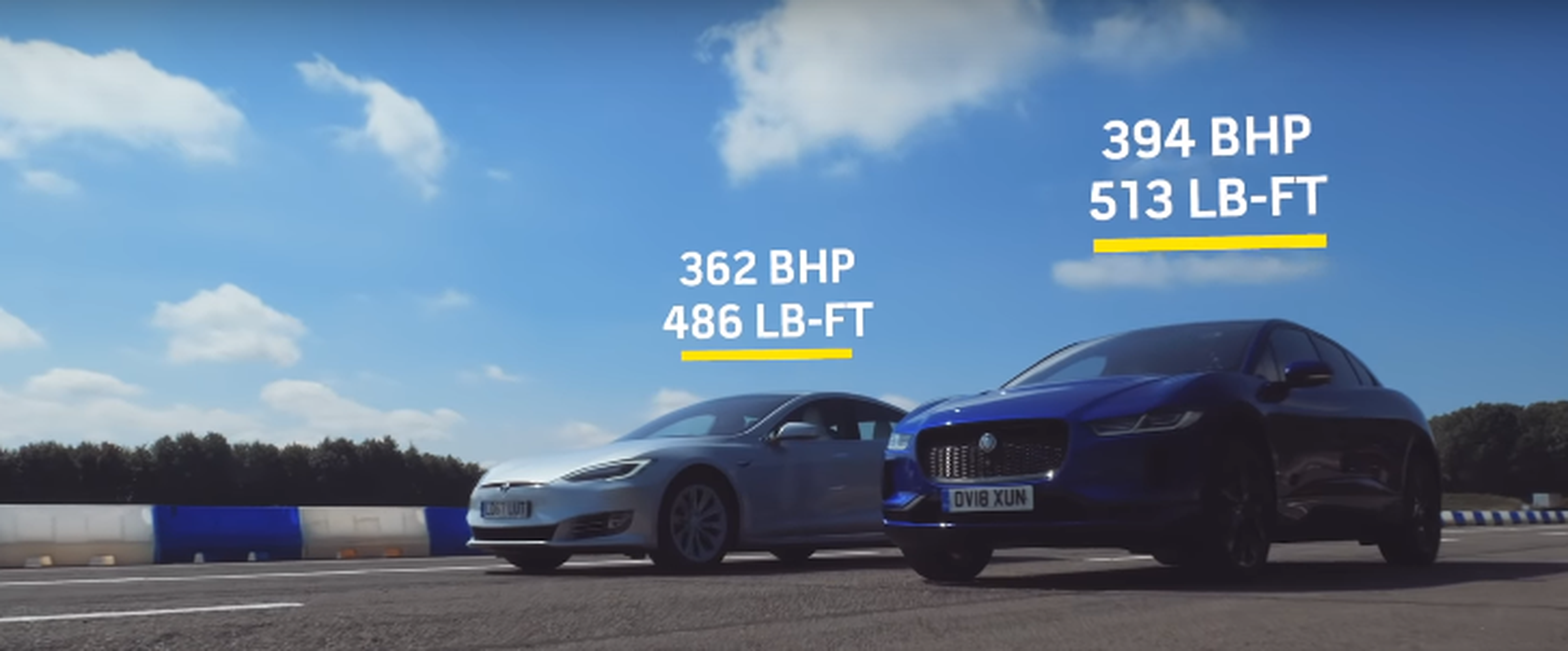 VÍDEO: Jaguar I-Pace vs. Tesla Model S 75D: ¿cuál de los dos eléctricos es más rápido?