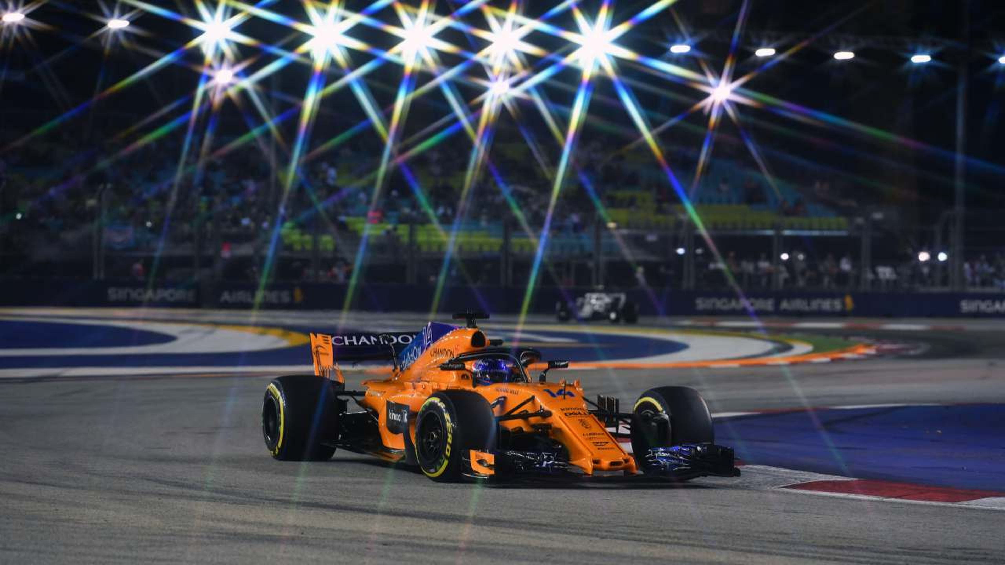 Alonso en el GP Singapur 2018