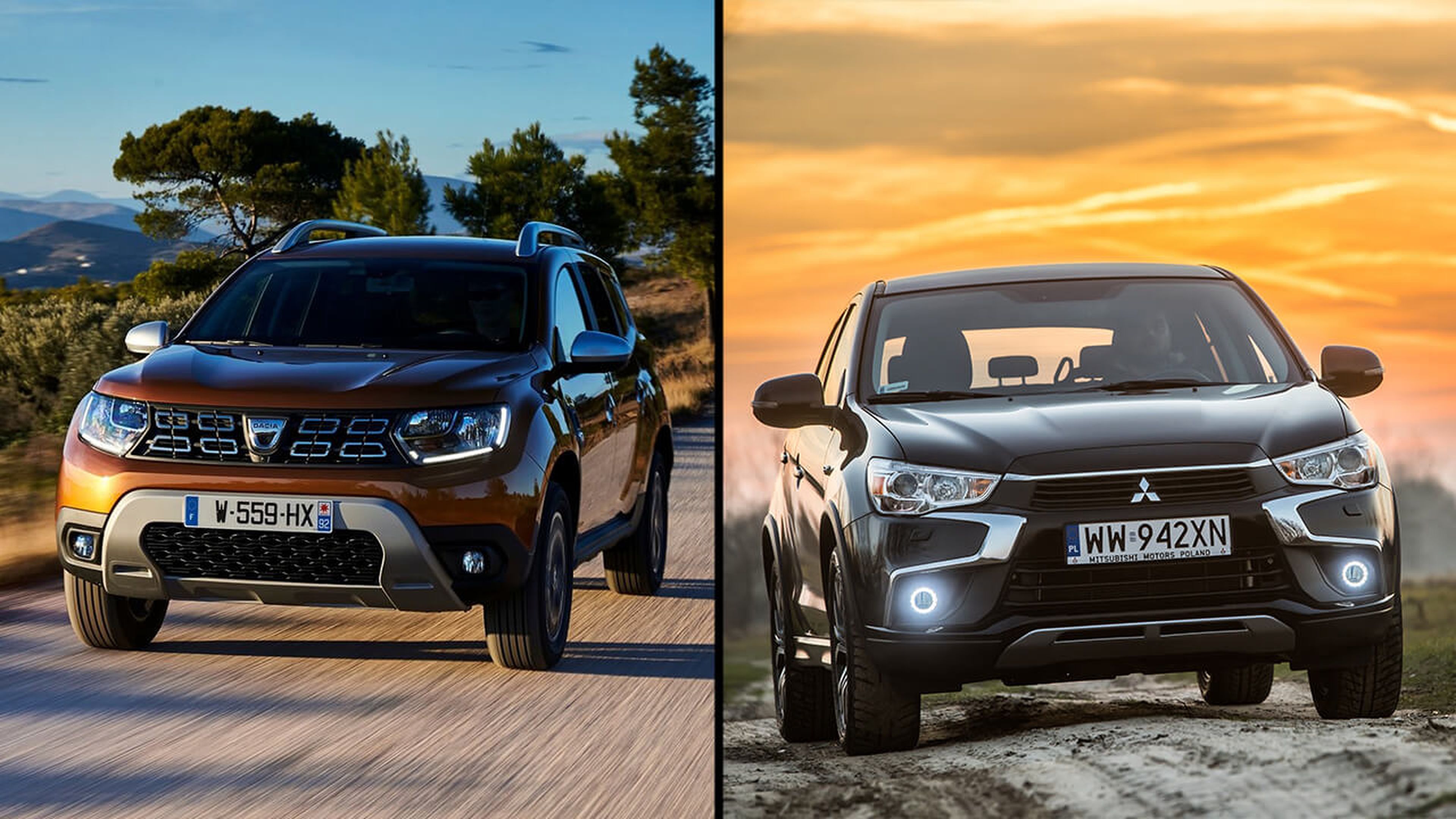 Dacia Duster vs Mitsubishi ASX 2018