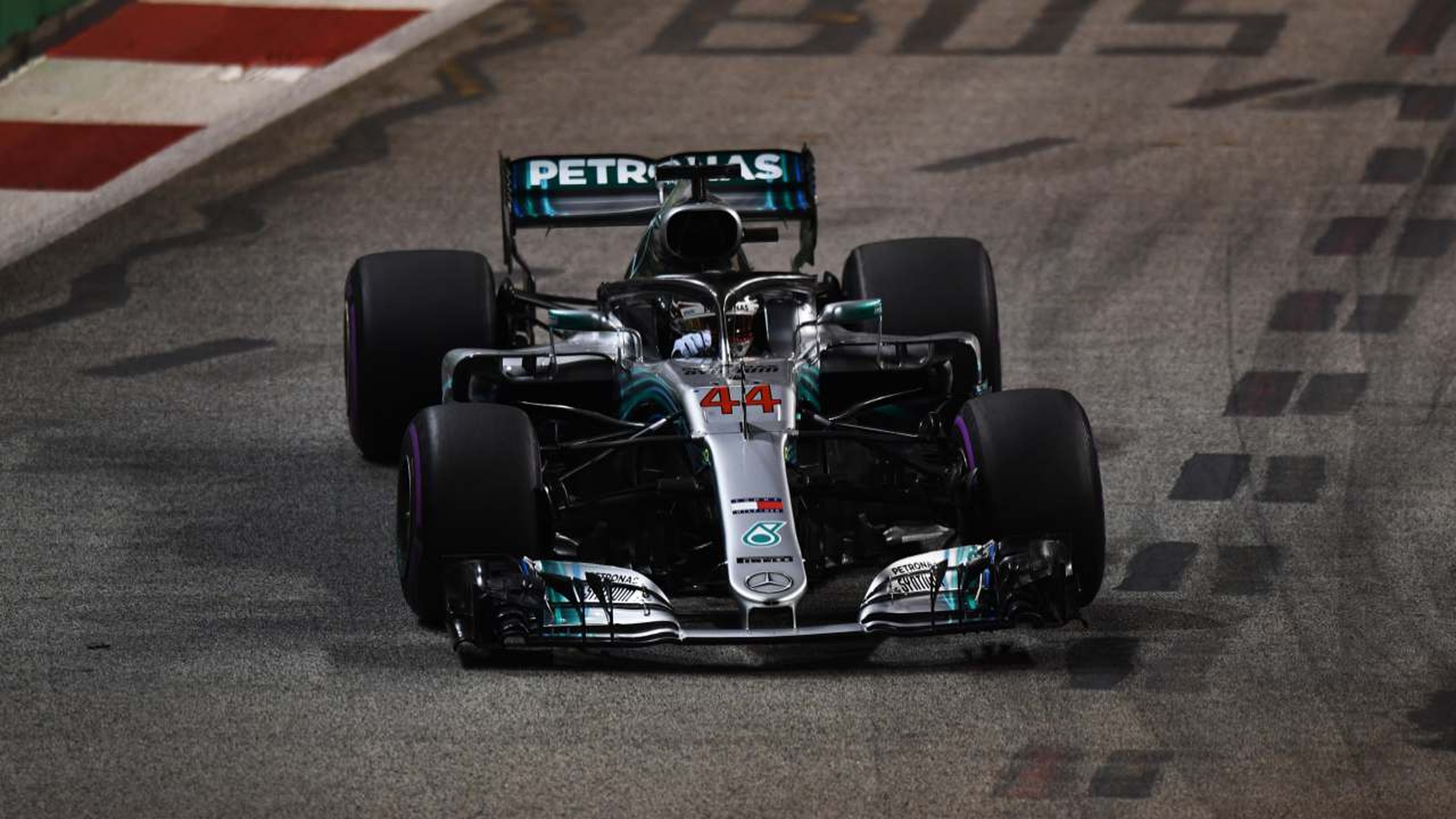 Hamilton en el GP de Singapur