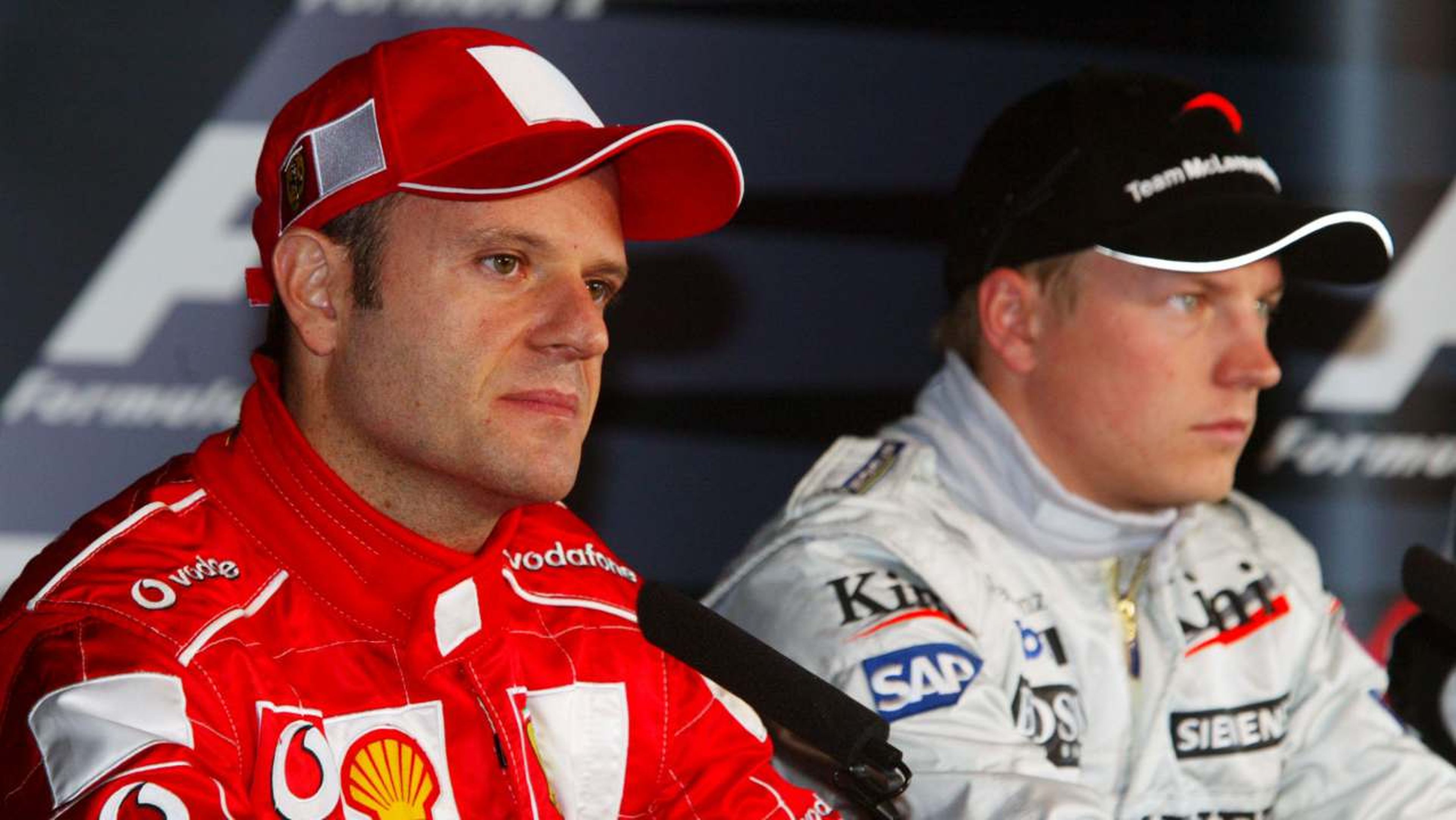 Kimi Räikkönen y Rubens Barrichello