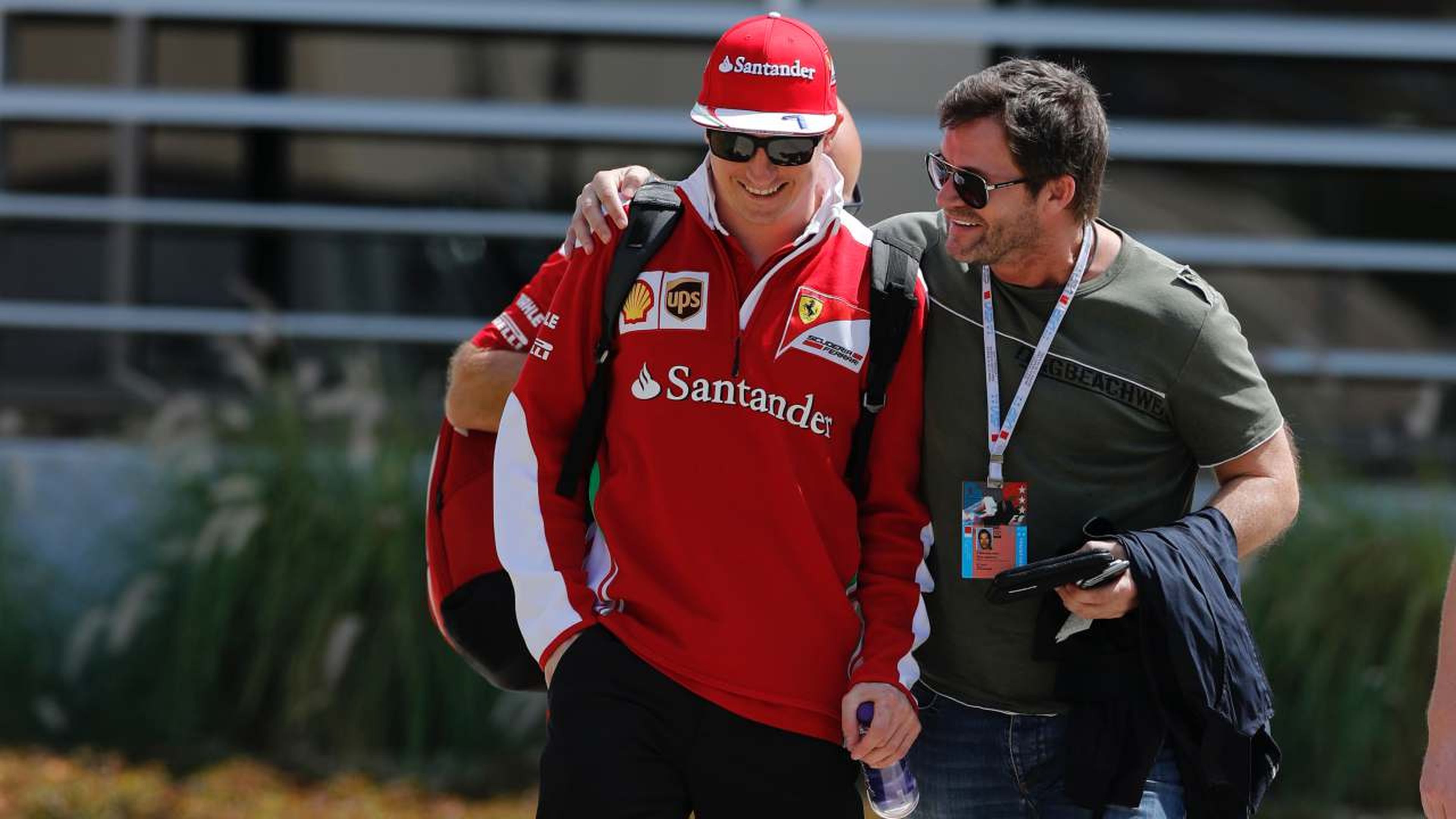 Kimi Räikkönen y su manager, Steve Robertson
