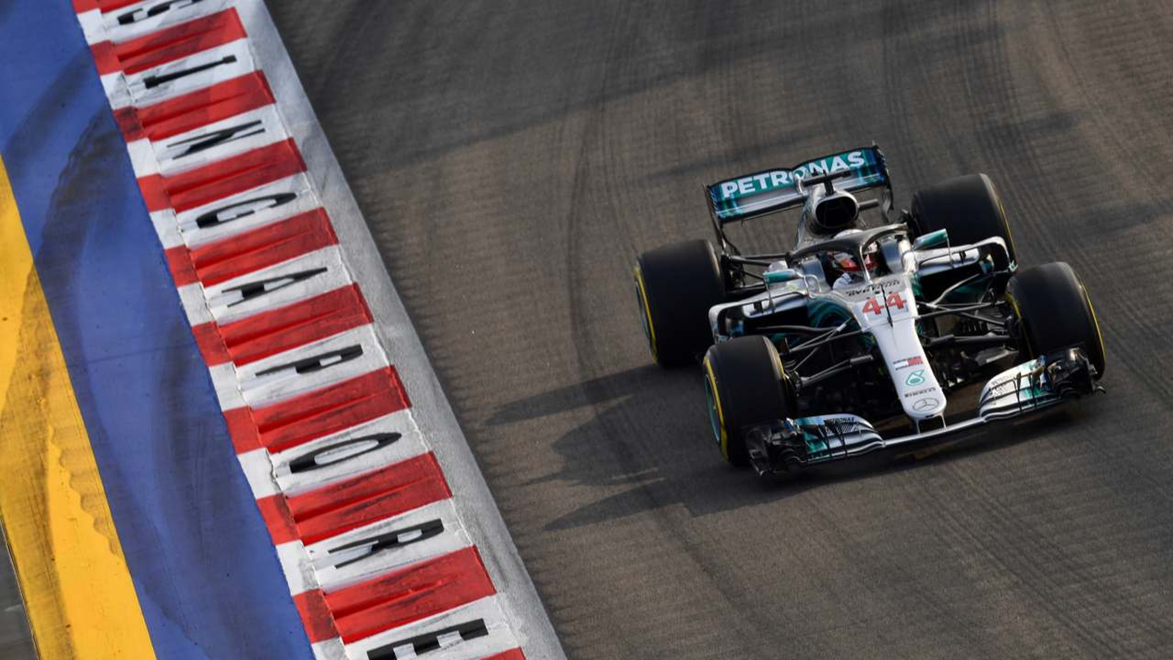 Lewis Hamilton en Singapur