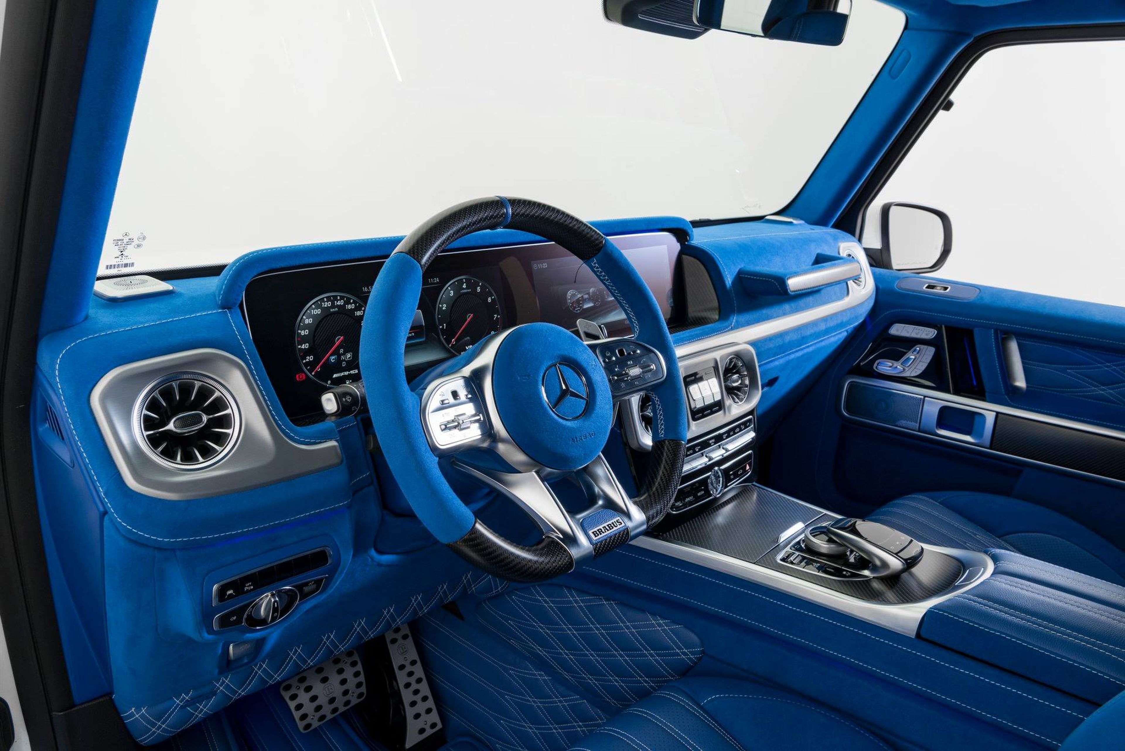 Mercedes AMG G63 con tapicería azul