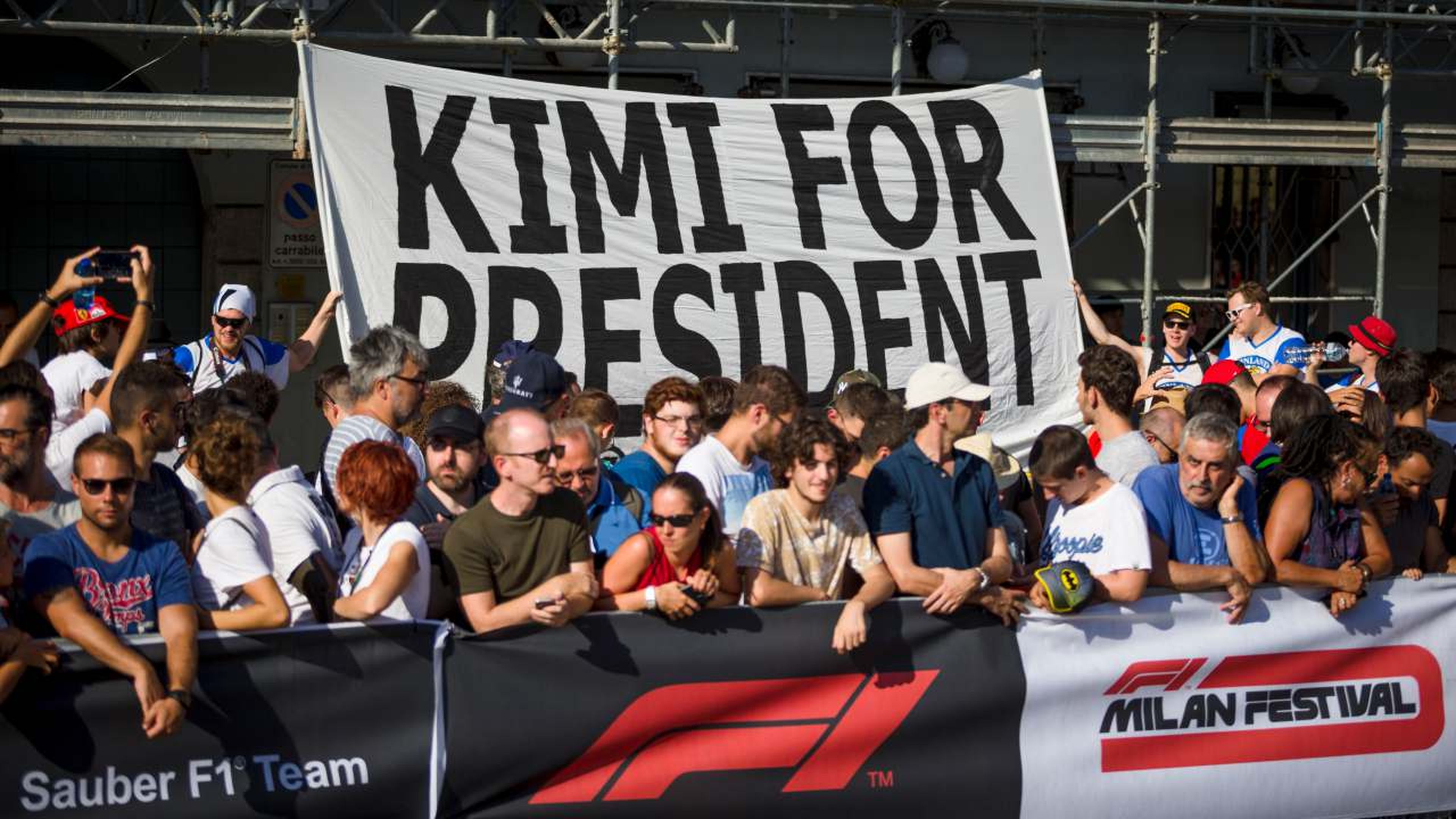 Pancarta Kimi for President