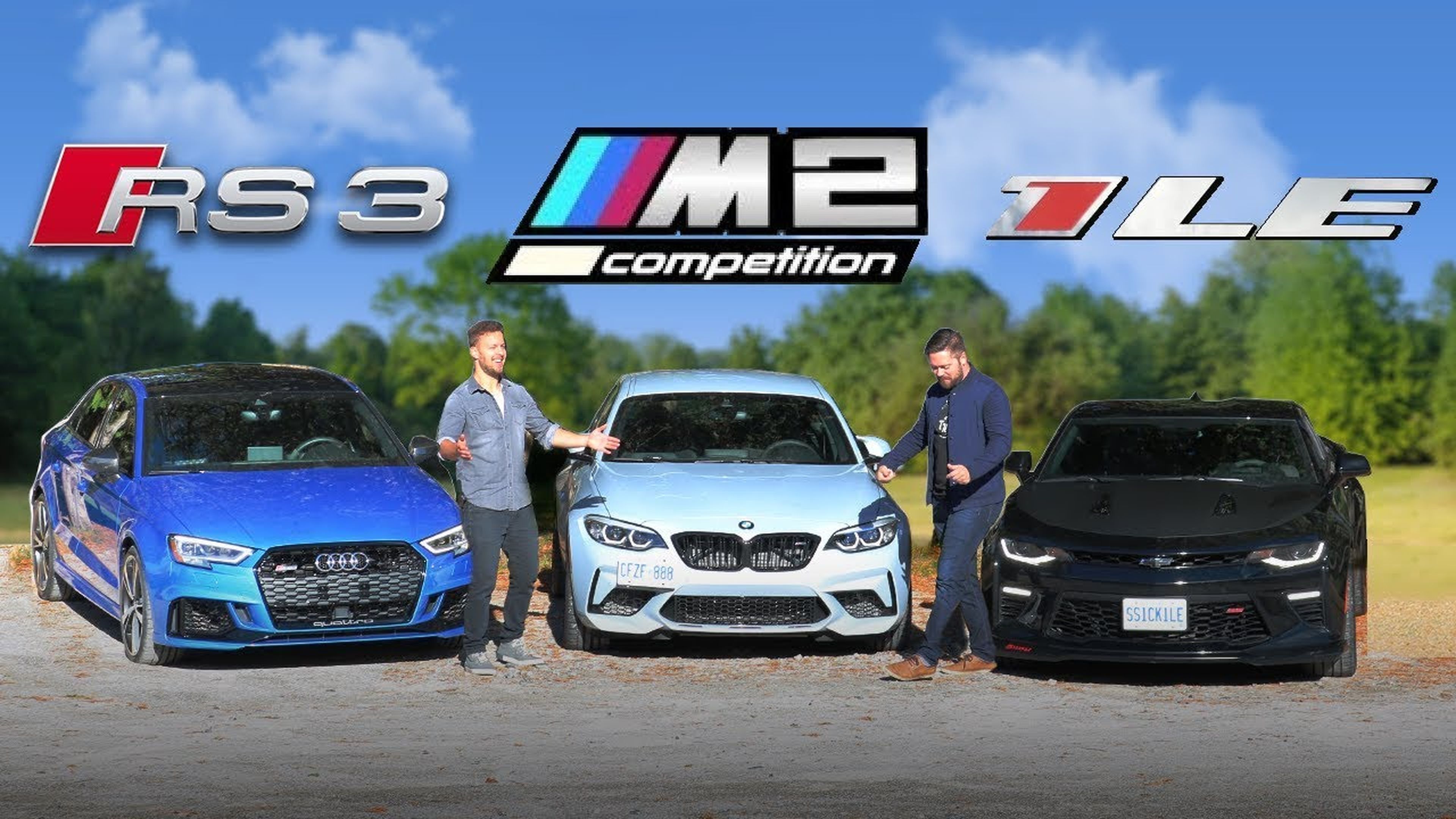 Chevrolet Camaro SS, Audi RS3 o BMW M2 Competition