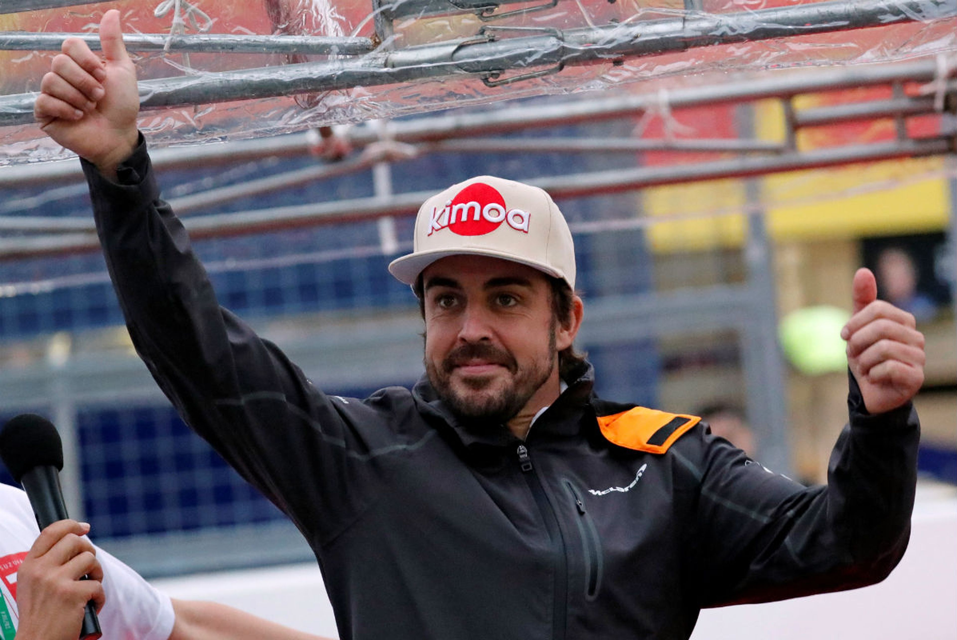 Fernando Alonso, en el GP de México 2018