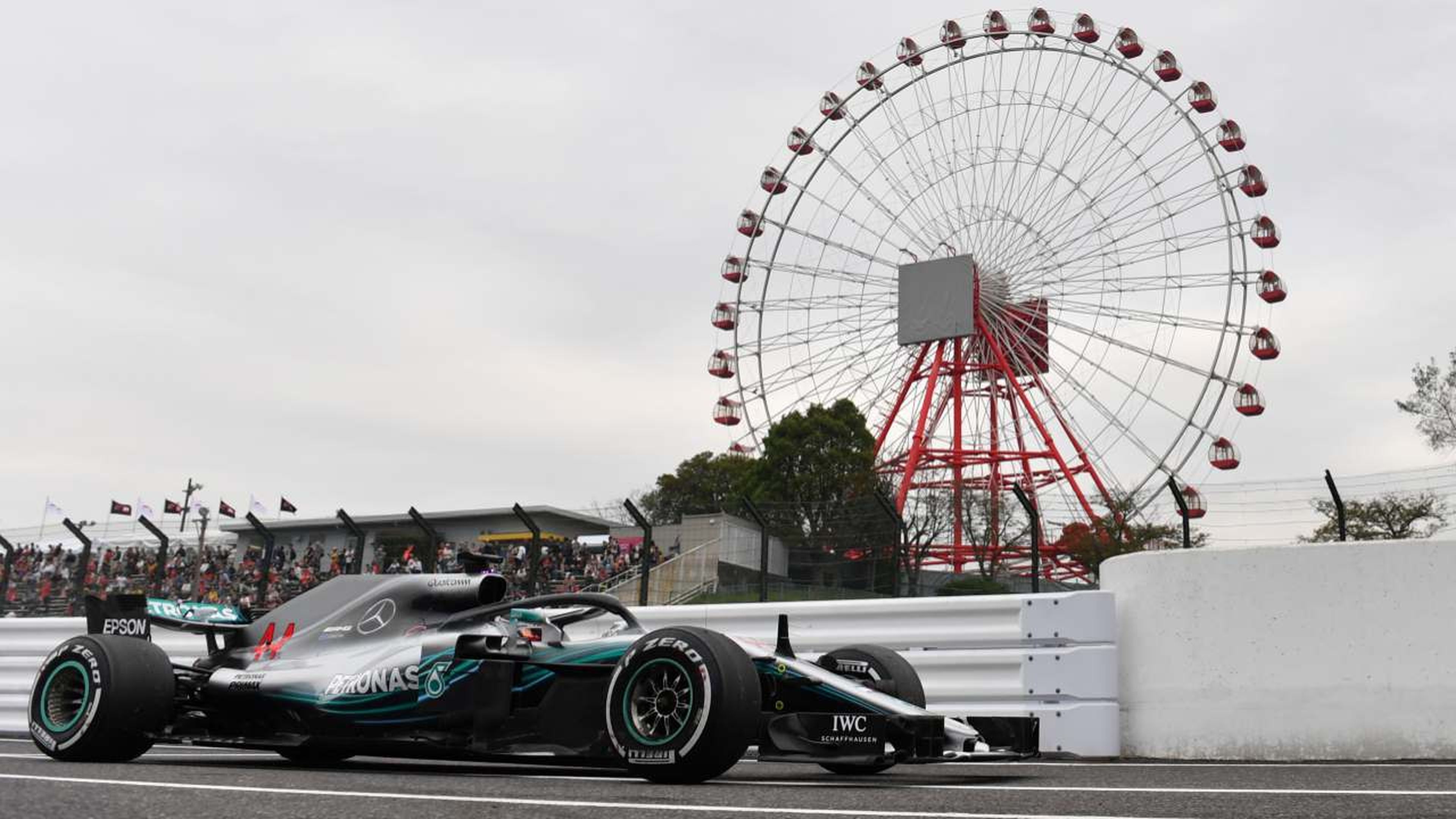 Lewis Hamilton en los Libres 1 de Japón