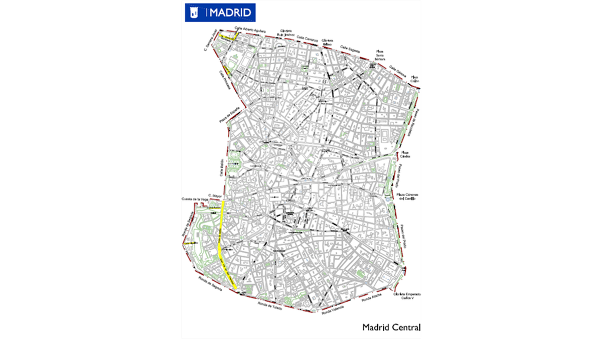Madrid Central En Mapa Así Es La Zona Sin Coches 3710