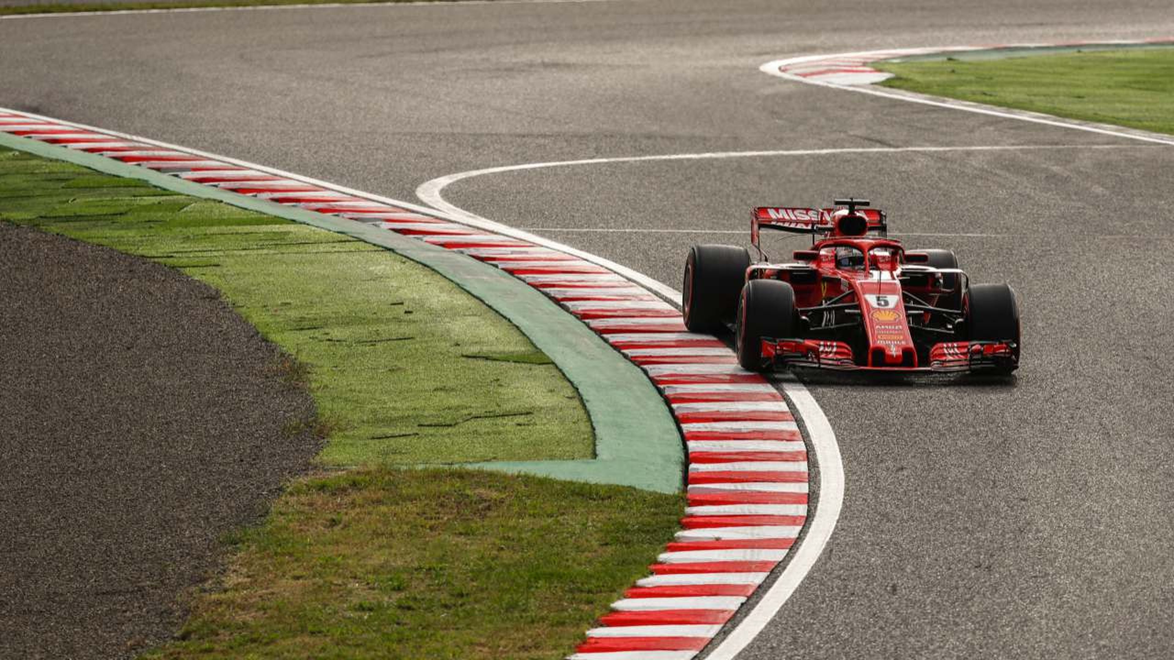 Vettel durante la clasificación del GP Japón