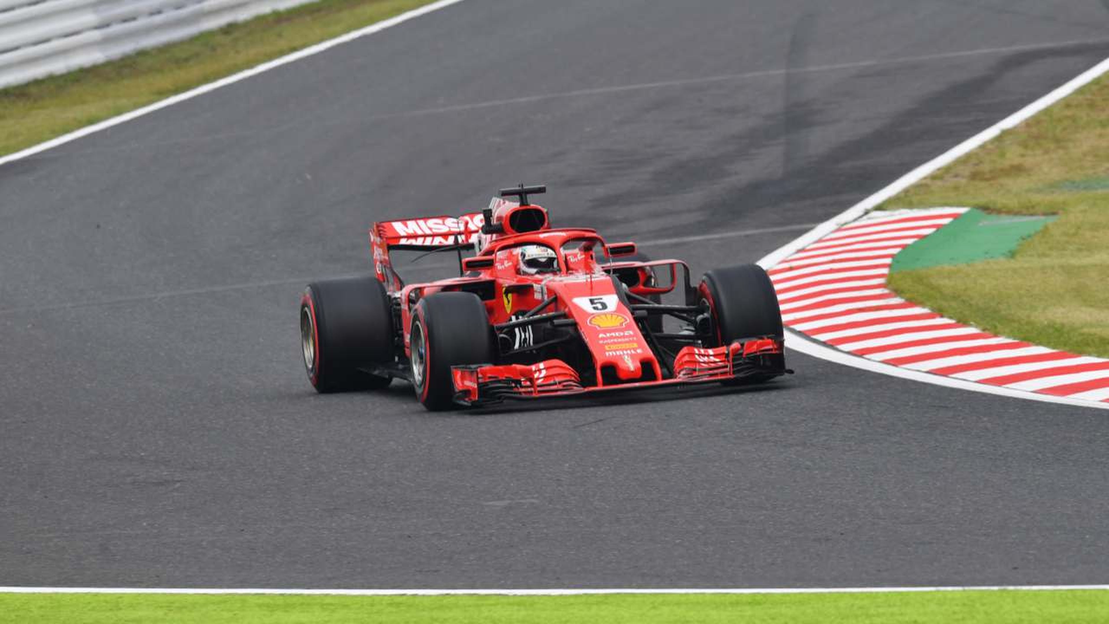 Vettel durante los Libres 1 de Japón
