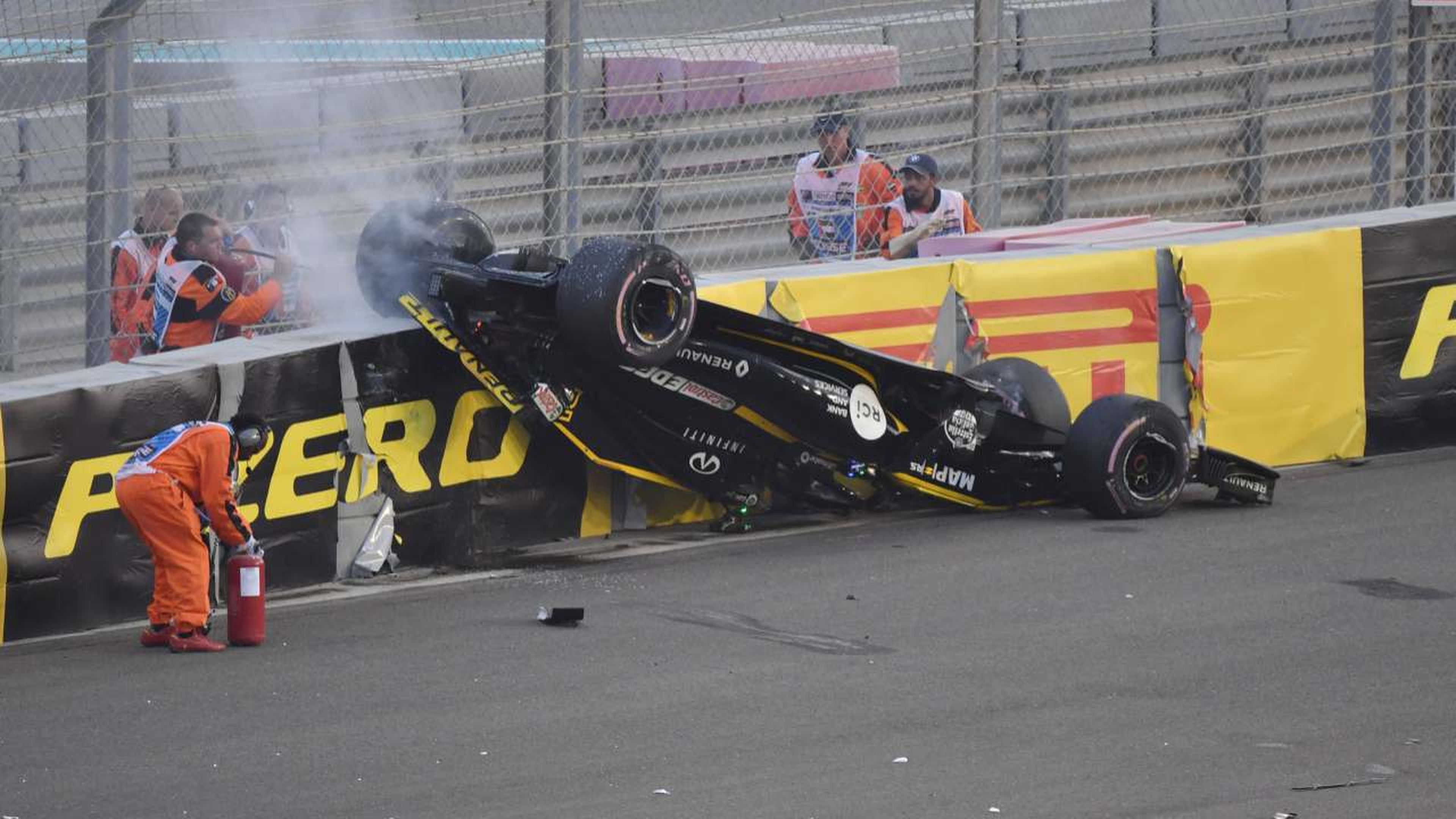 Accidente de Nico Hülkenberg en Abu Dhabi