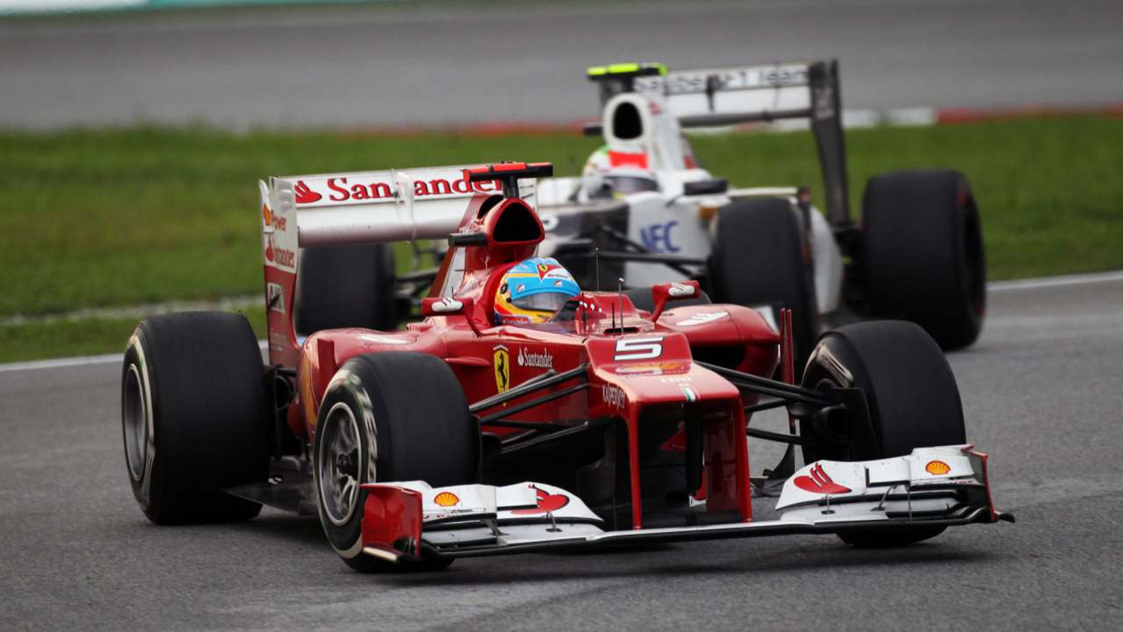 Alonso en el GP de Malasia 2012