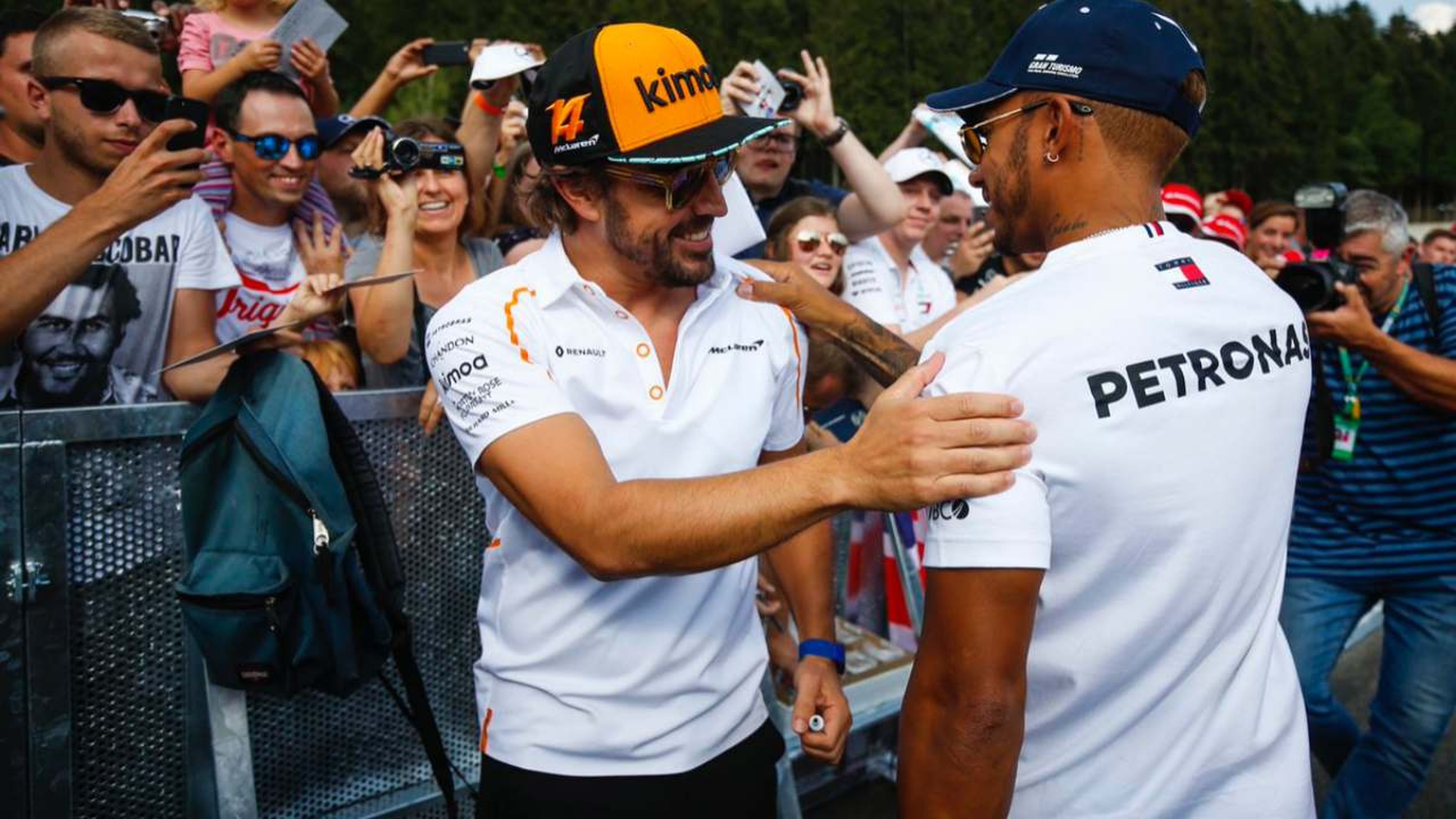 Fernando Alonso y Lewis Hamilton