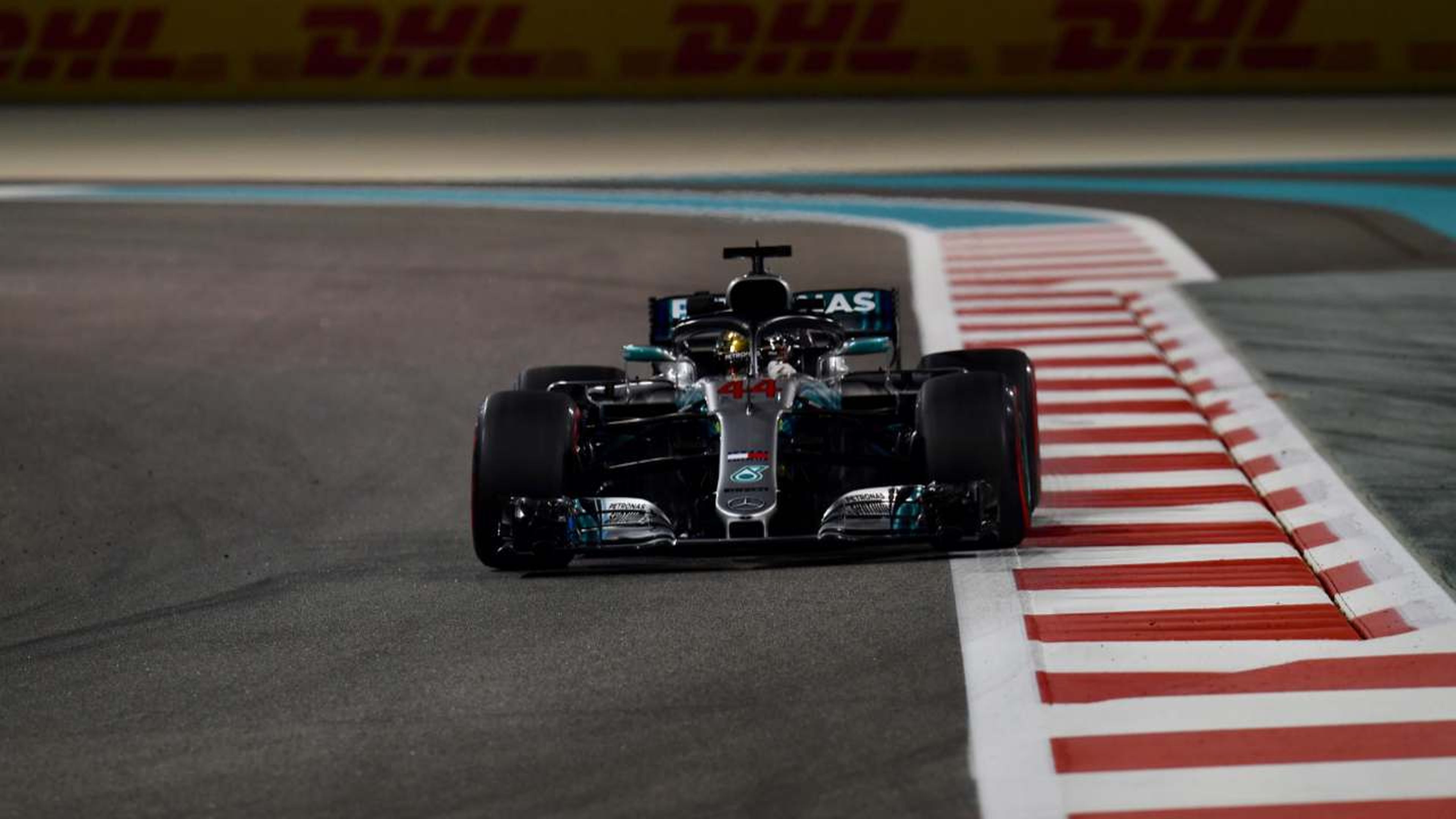 Lewis Hamilton en Abu Dhabi