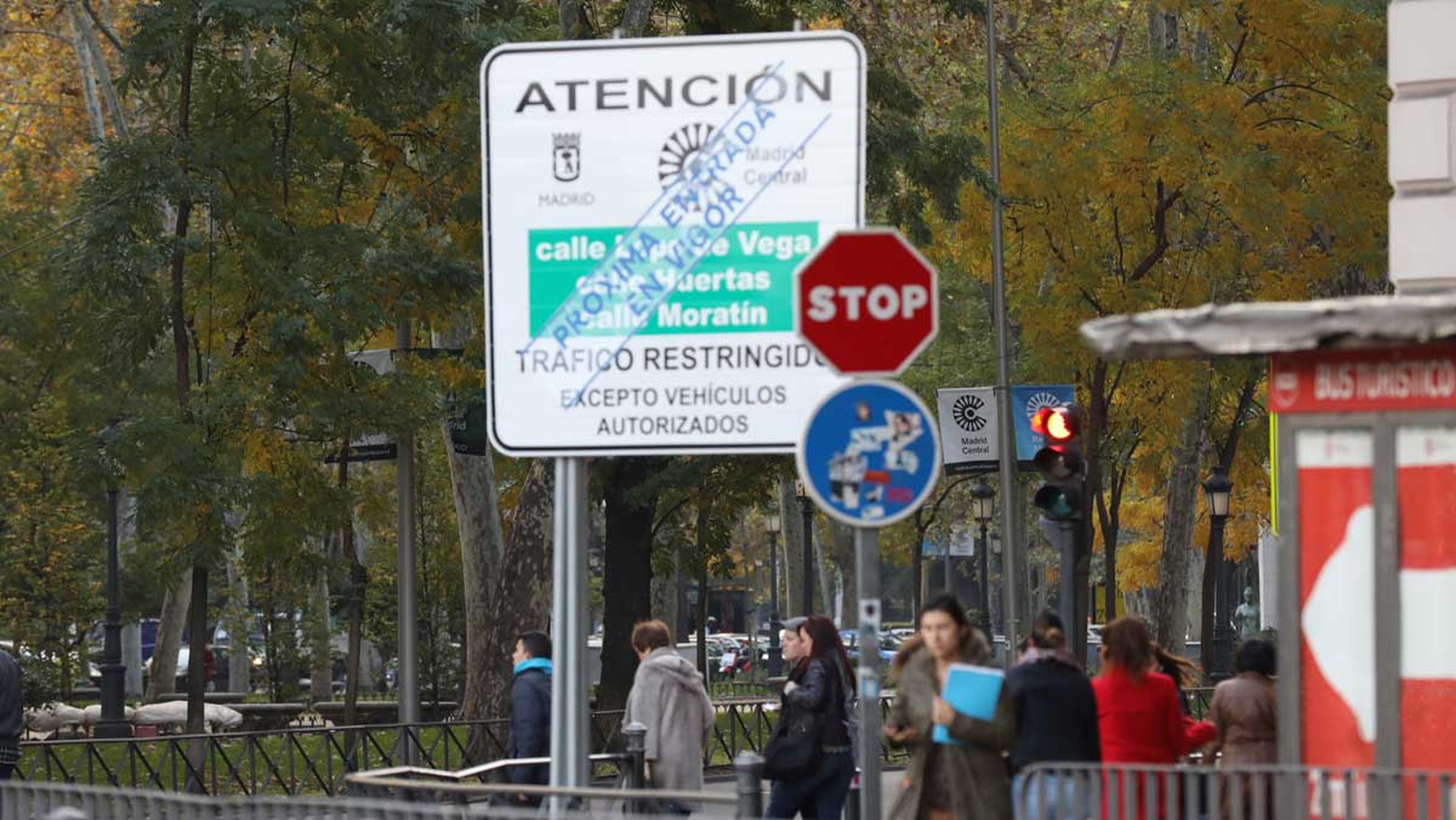 Con Madrid Central, comenzaron las restricciones en el centro de la capital.