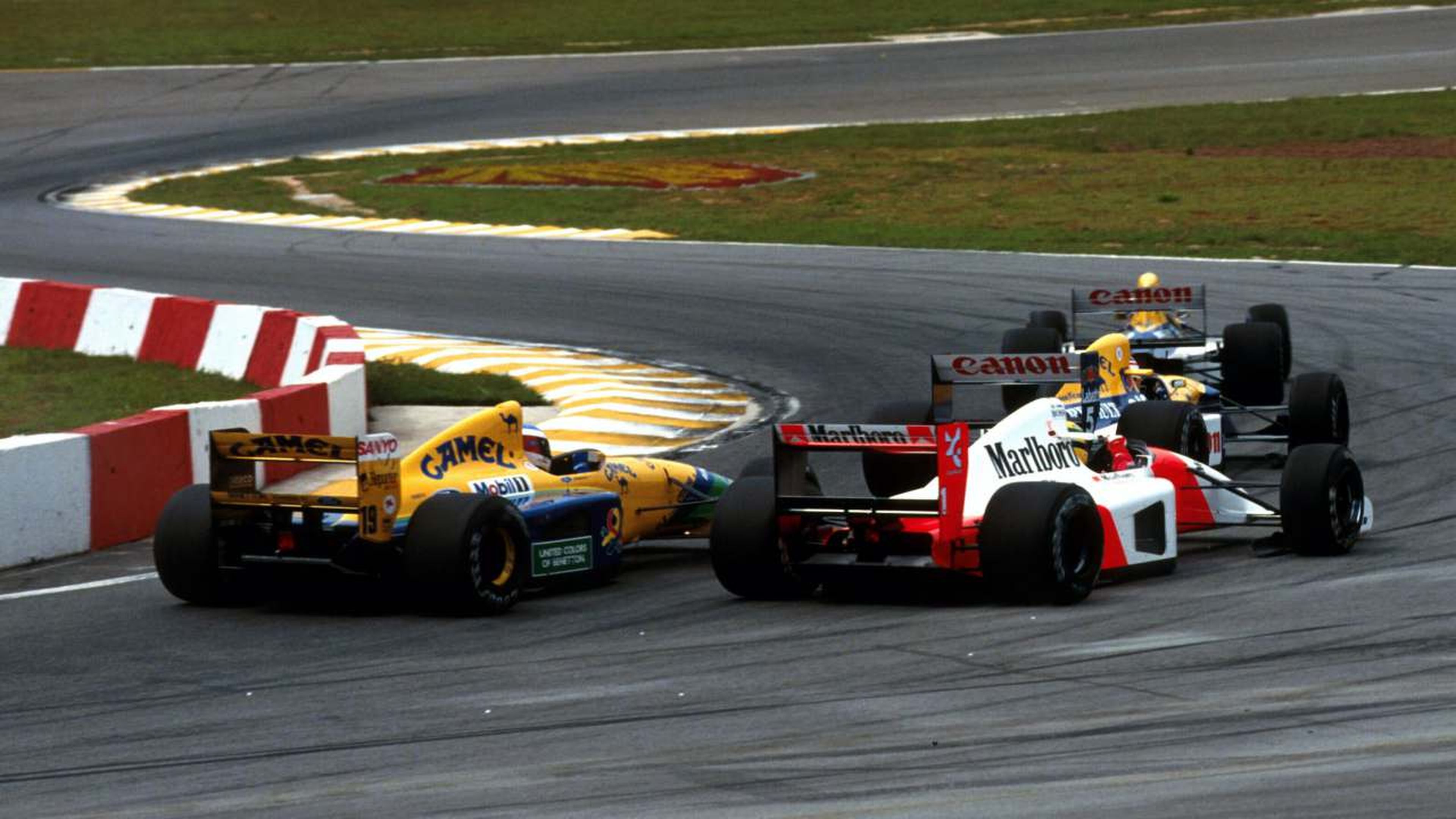 Michael Schumacher y Ayrton Senna