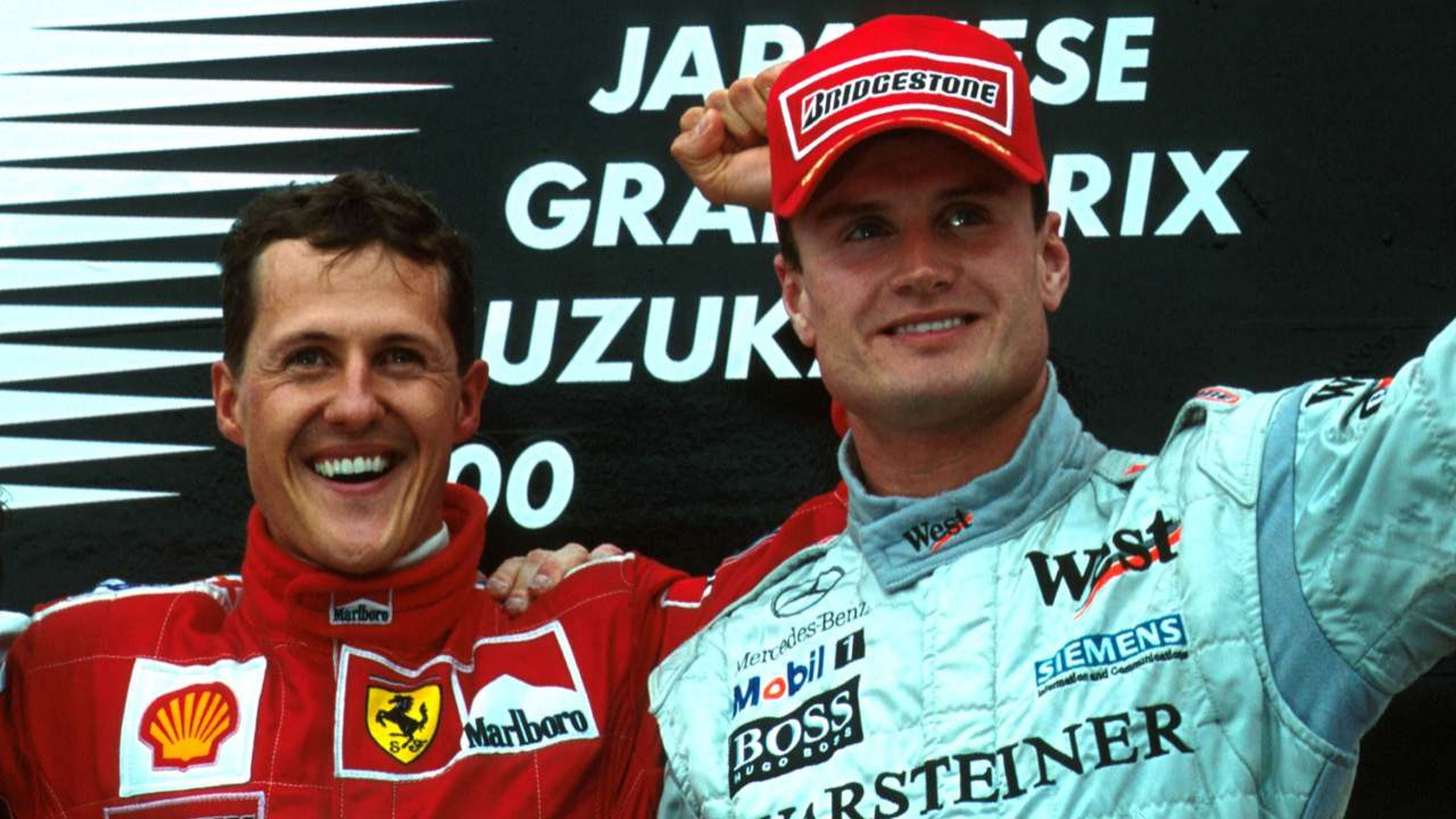 Michael Schumacher y DAvid Coulthard