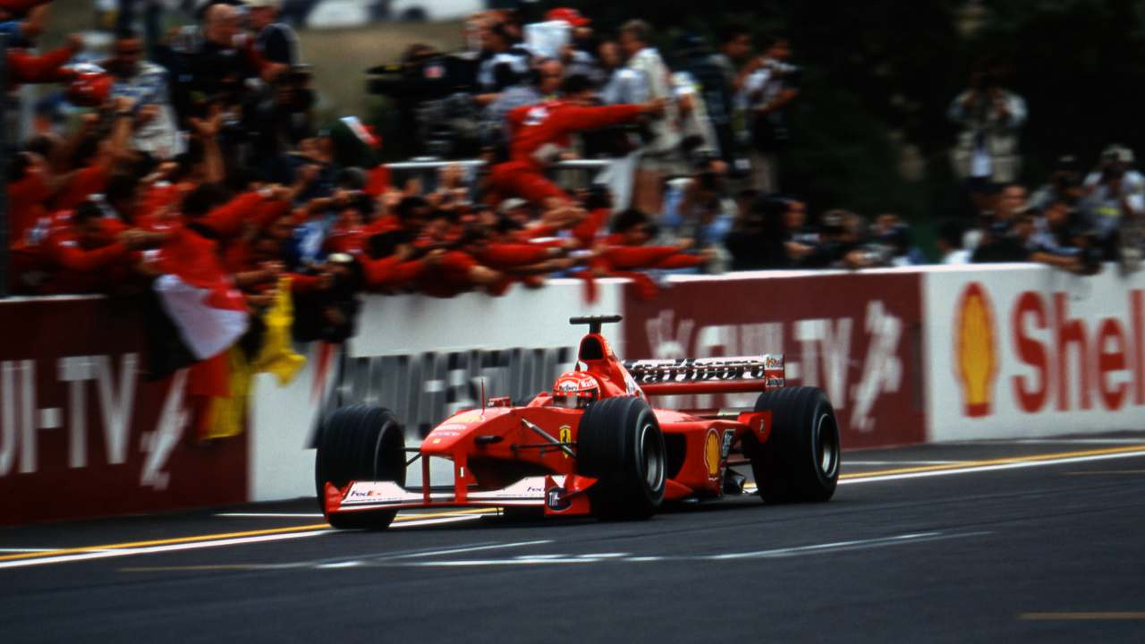Michael Schumacher en el GP Japón del 2000
