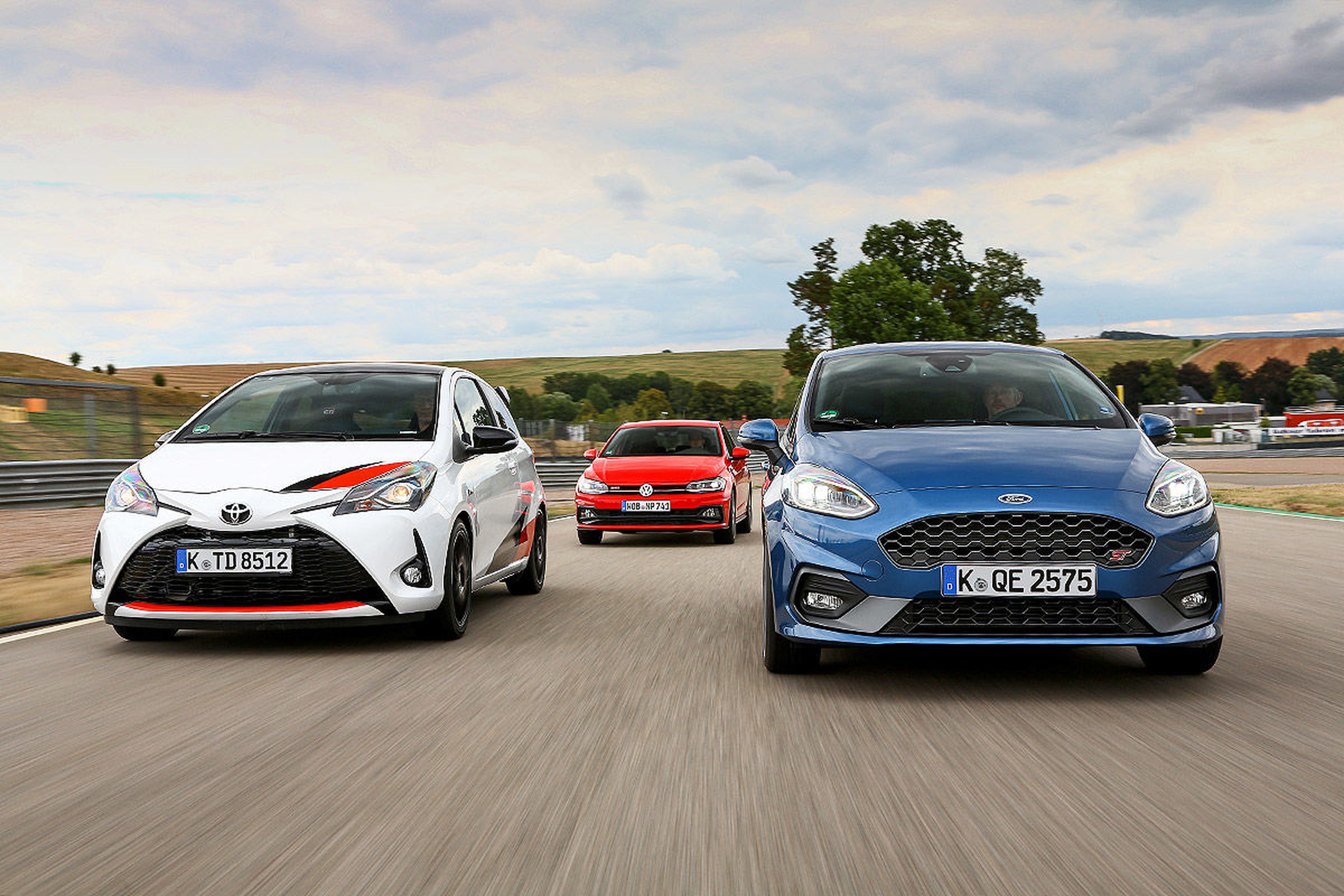 Prueba: Toyota Yaris GRMN vs Ford Fiesta ST vs y VW Polo GTI