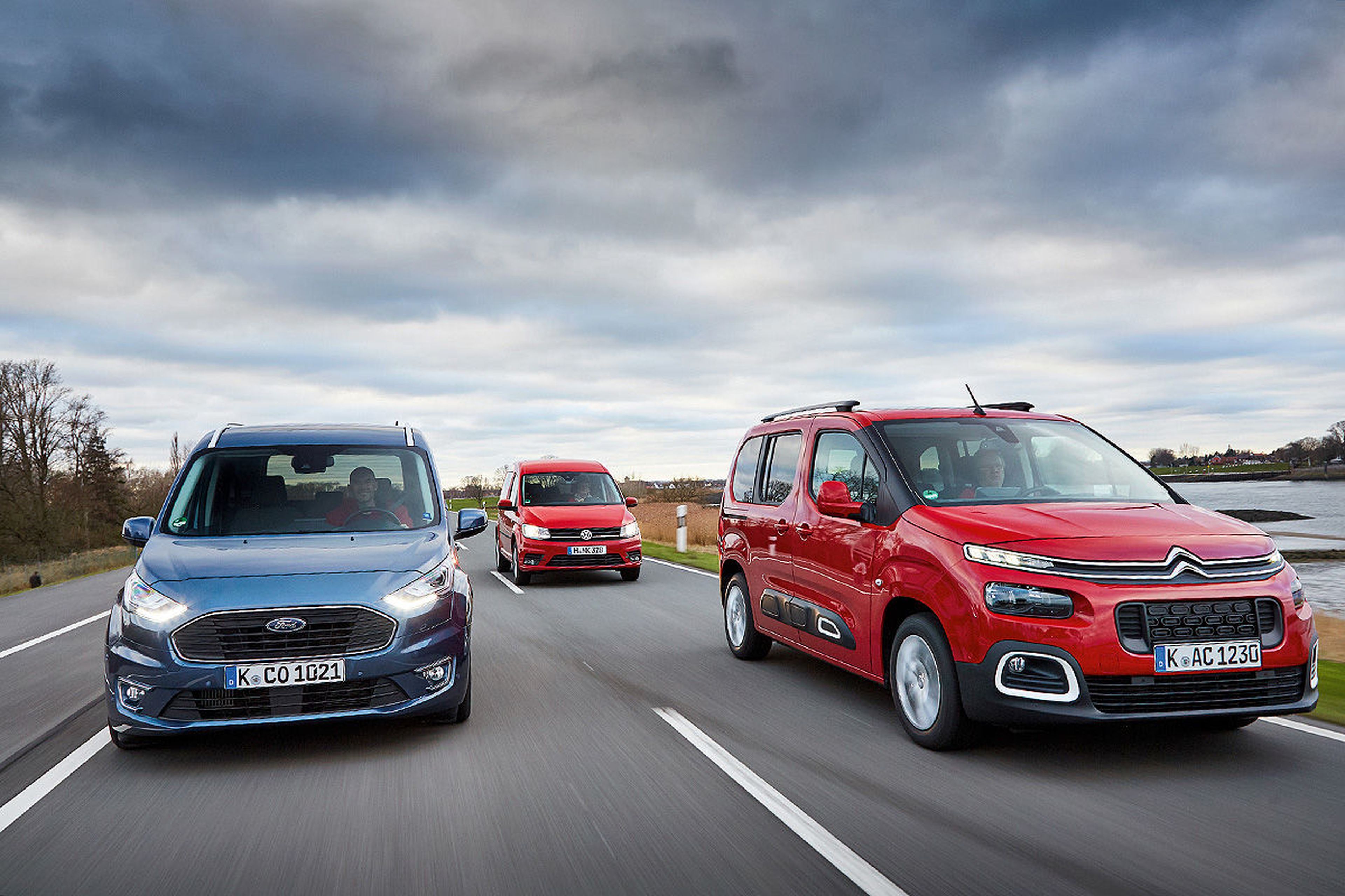 Comparativa: Citroën Berlingo vs Ford Tourneo y Volkswagen Caddy
