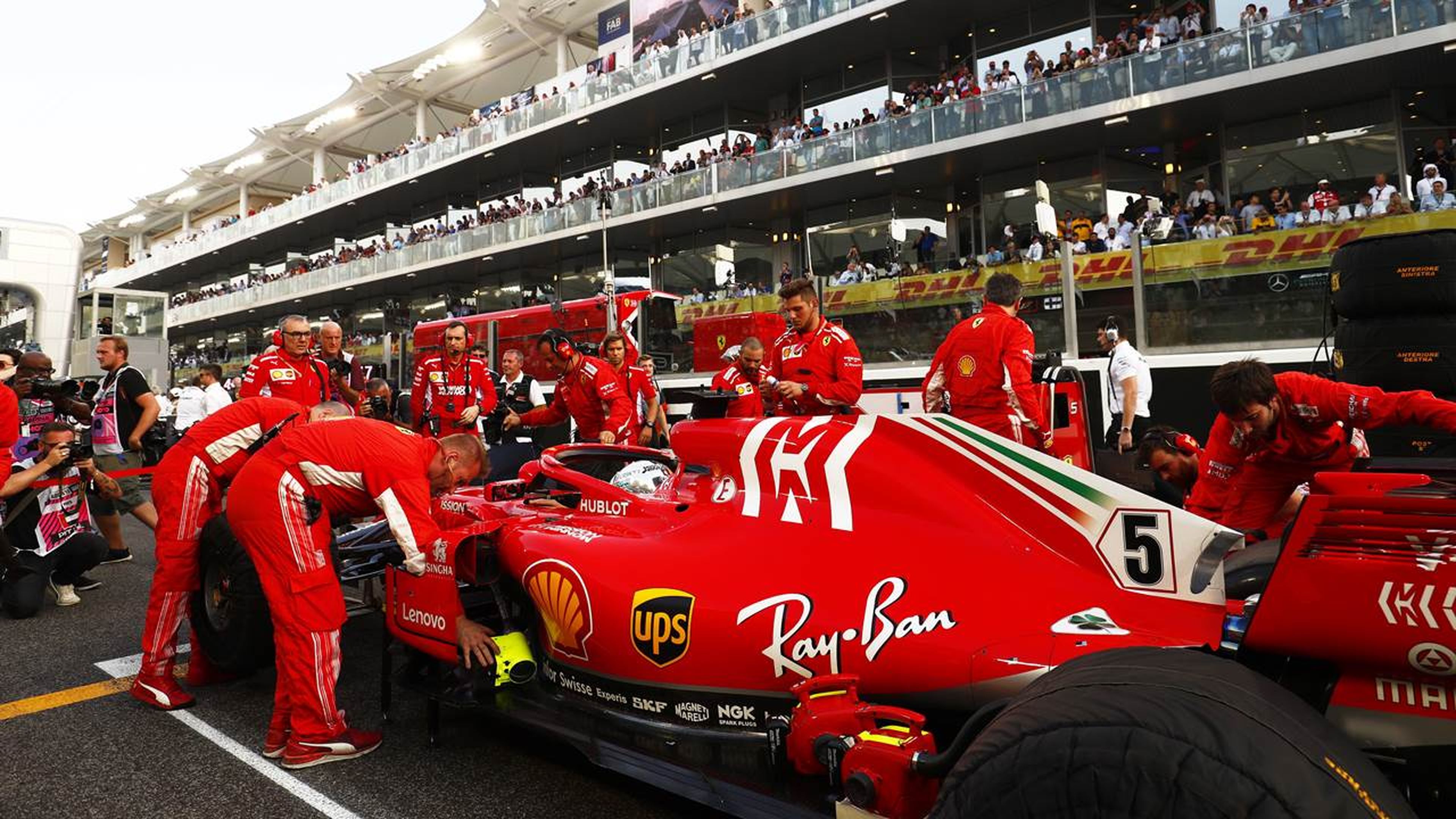 Ferrari en el Circuito de Abu DHabi