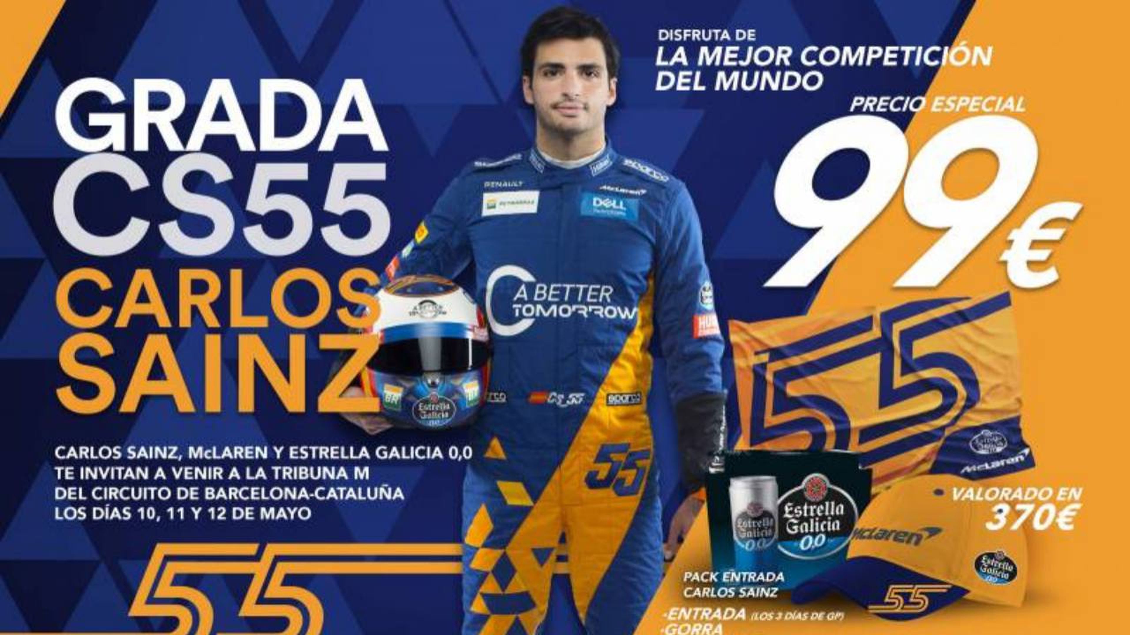 Grada Carlos Sainz GP España F1 2019