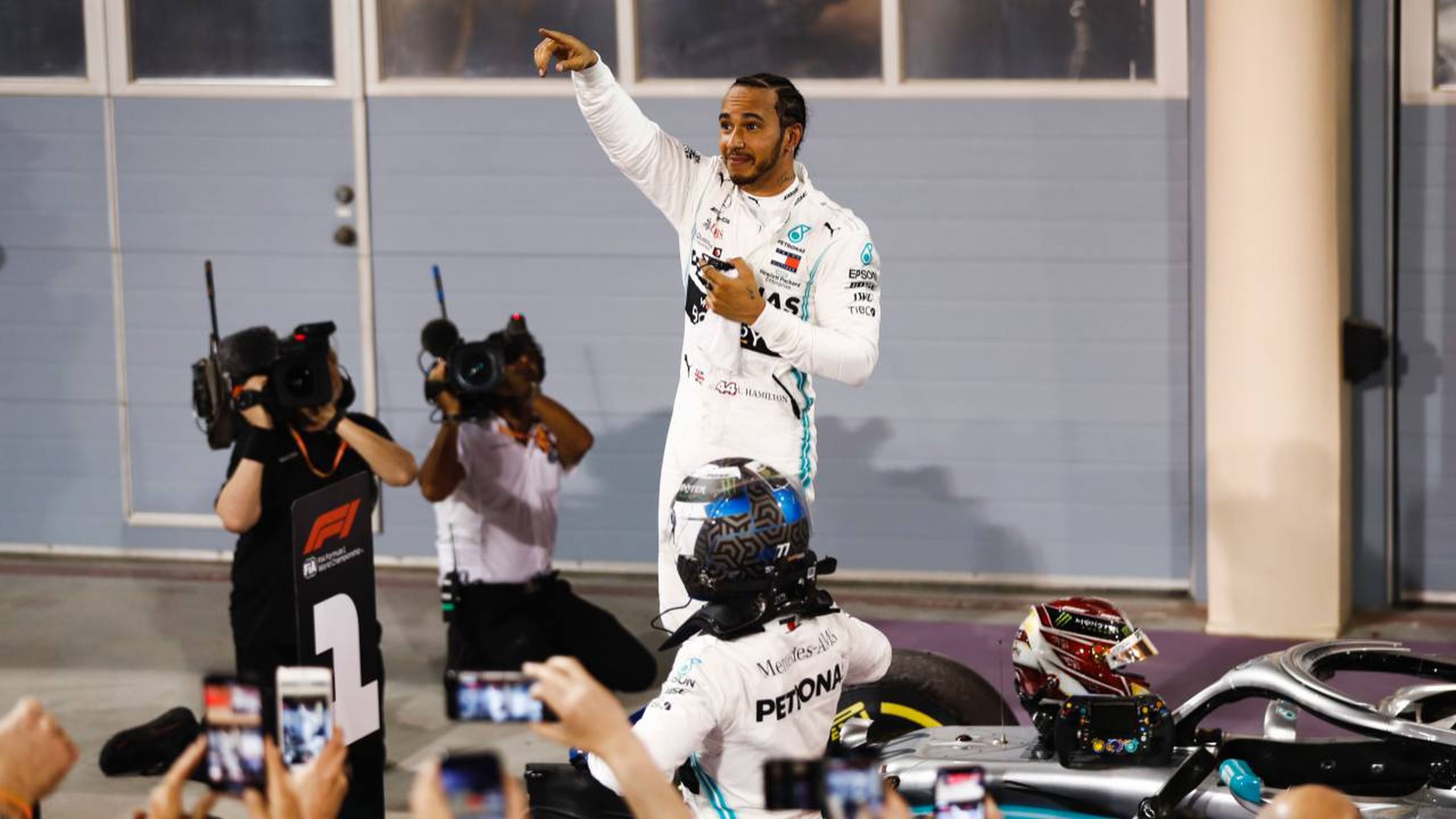 Hamilton victoria en Bahrein