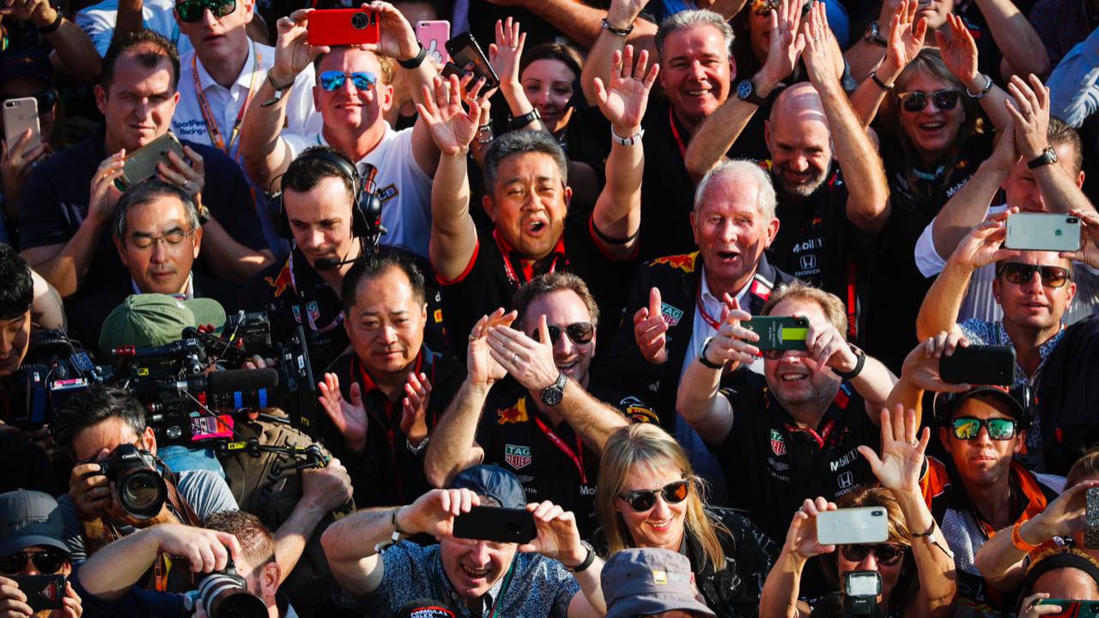 Honda celebra el podio de Verstappen en Australia