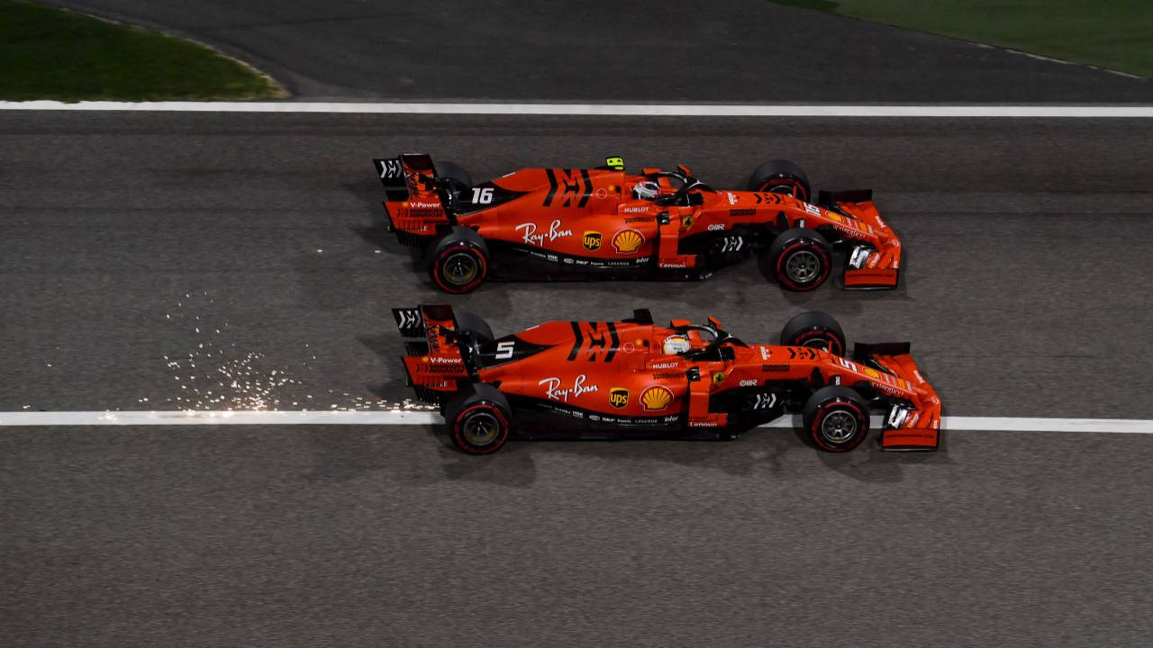 Leclerc y Vettel