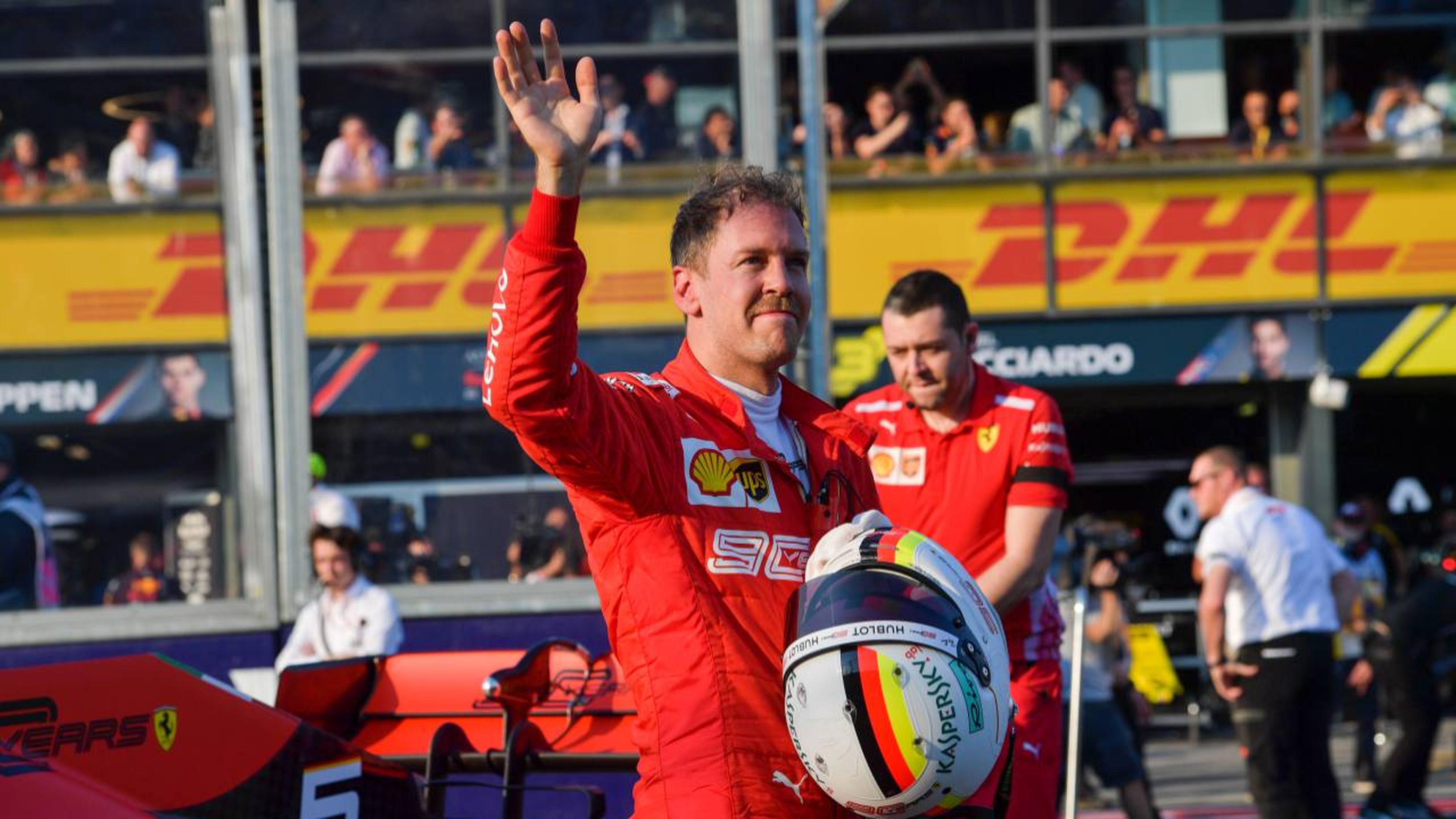 Sebastian Vettel tras la clasificación de Australia