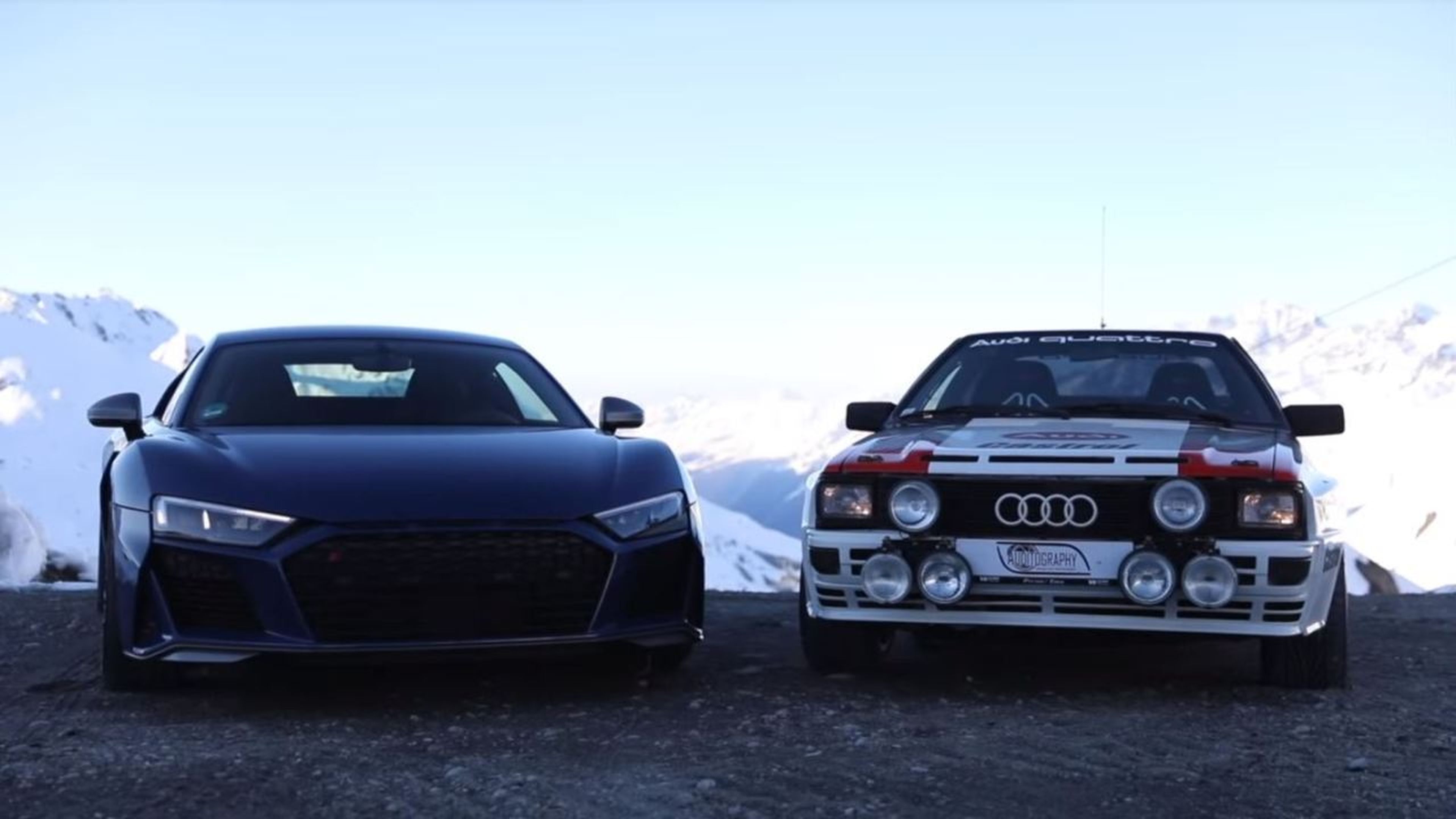 Audi R8 y Audi Quattro Alpes