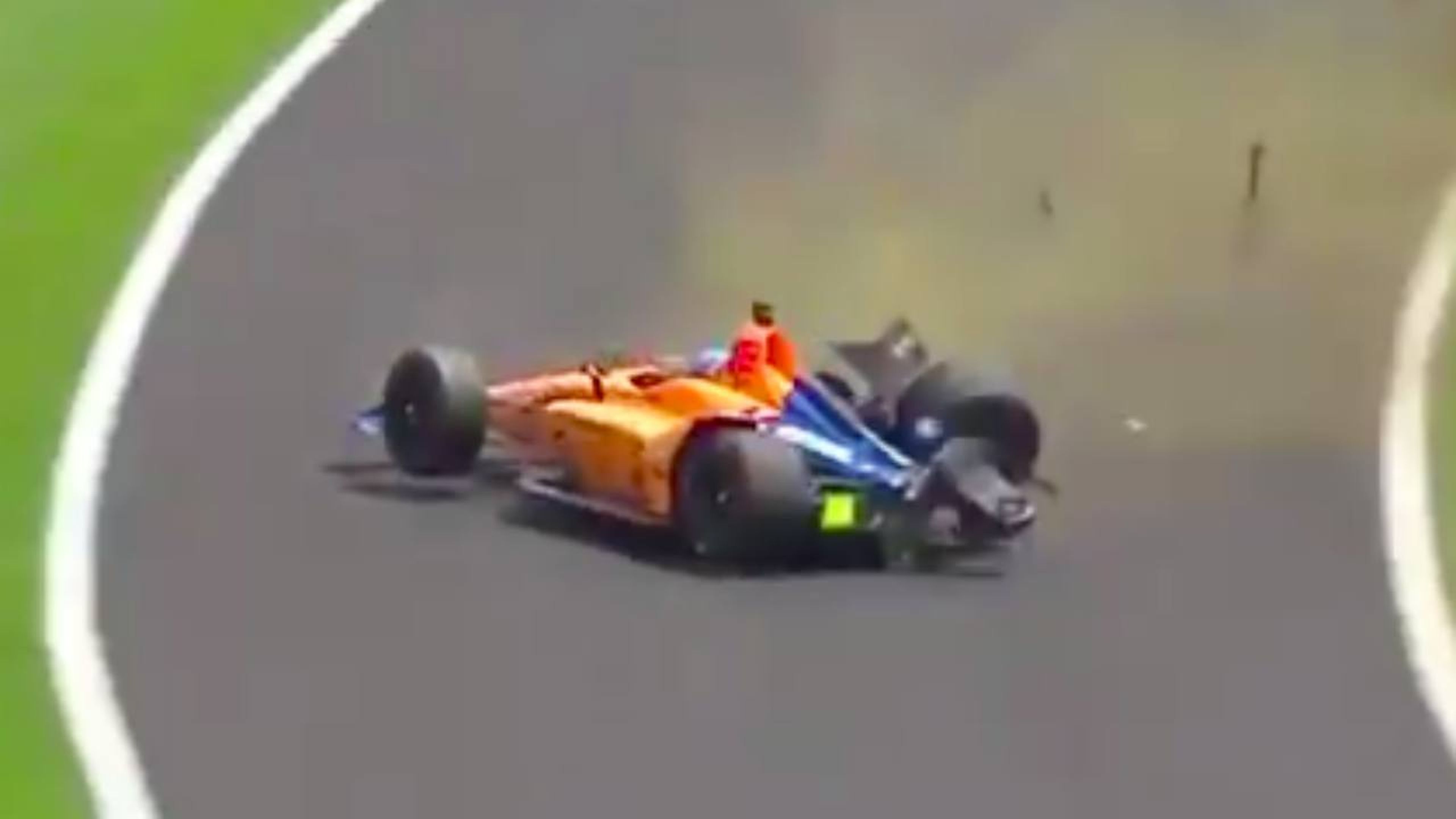 Accidente de Alonso en Indianápolis