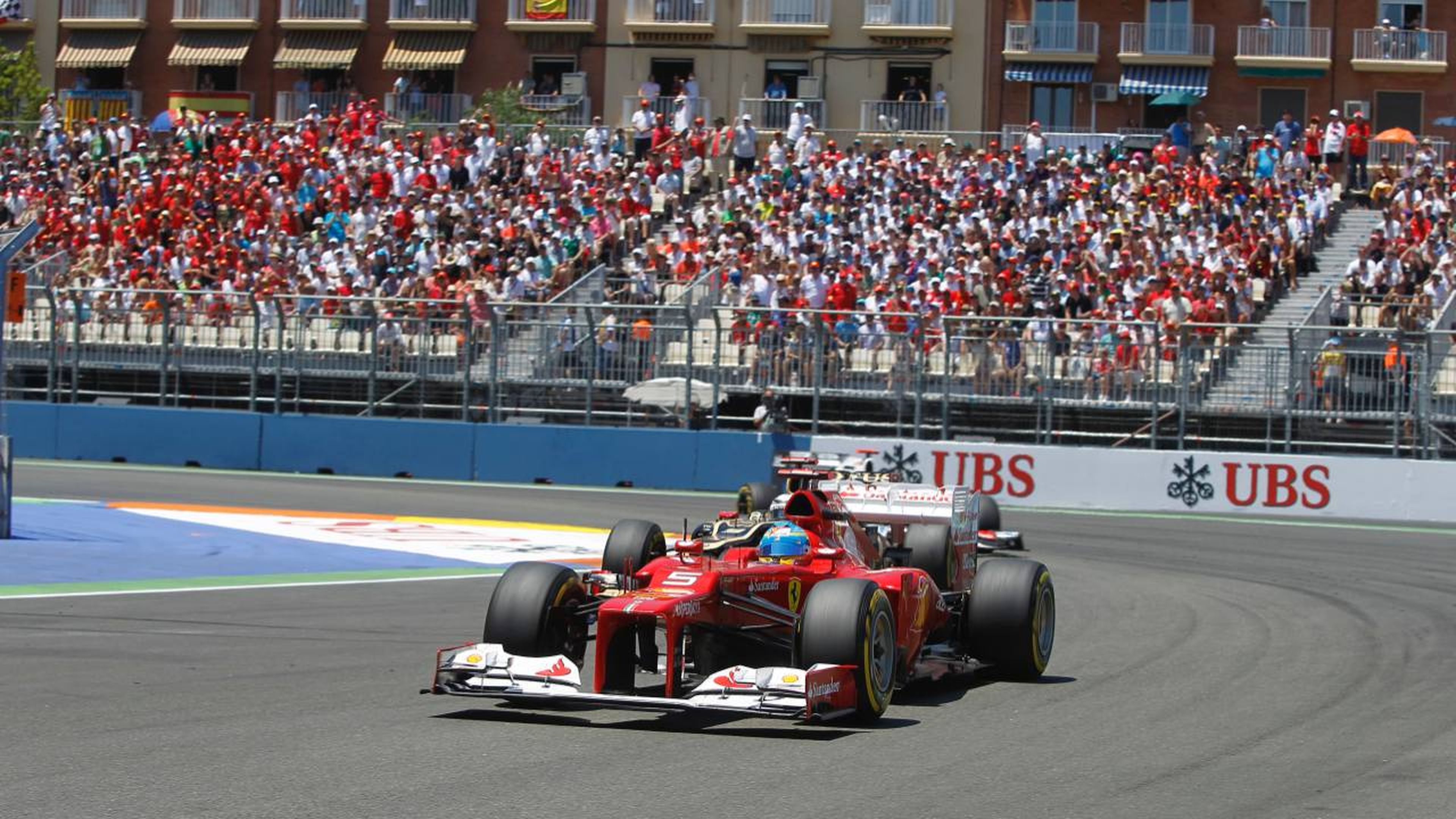 Alonso en el GP Valencia 2012