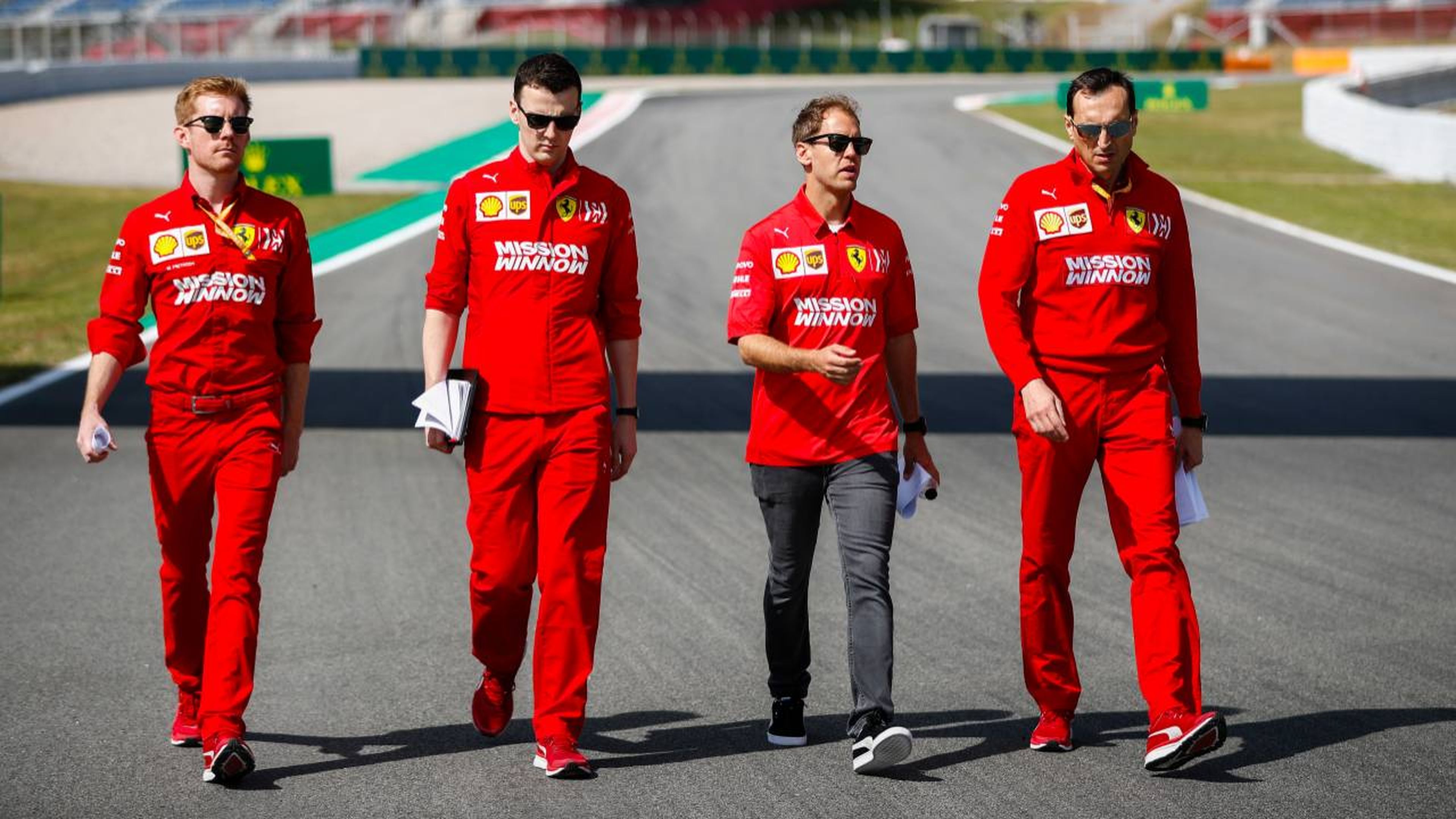 Sebastian Vettel en el Circuit de Barcelona