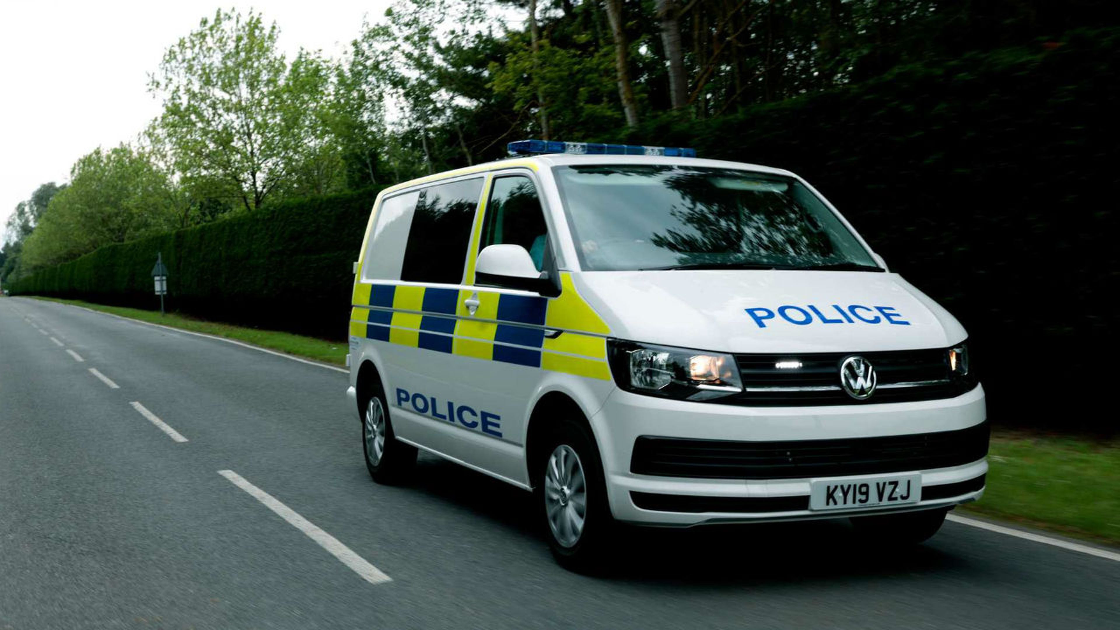 Volkswagen Transporter de la policía