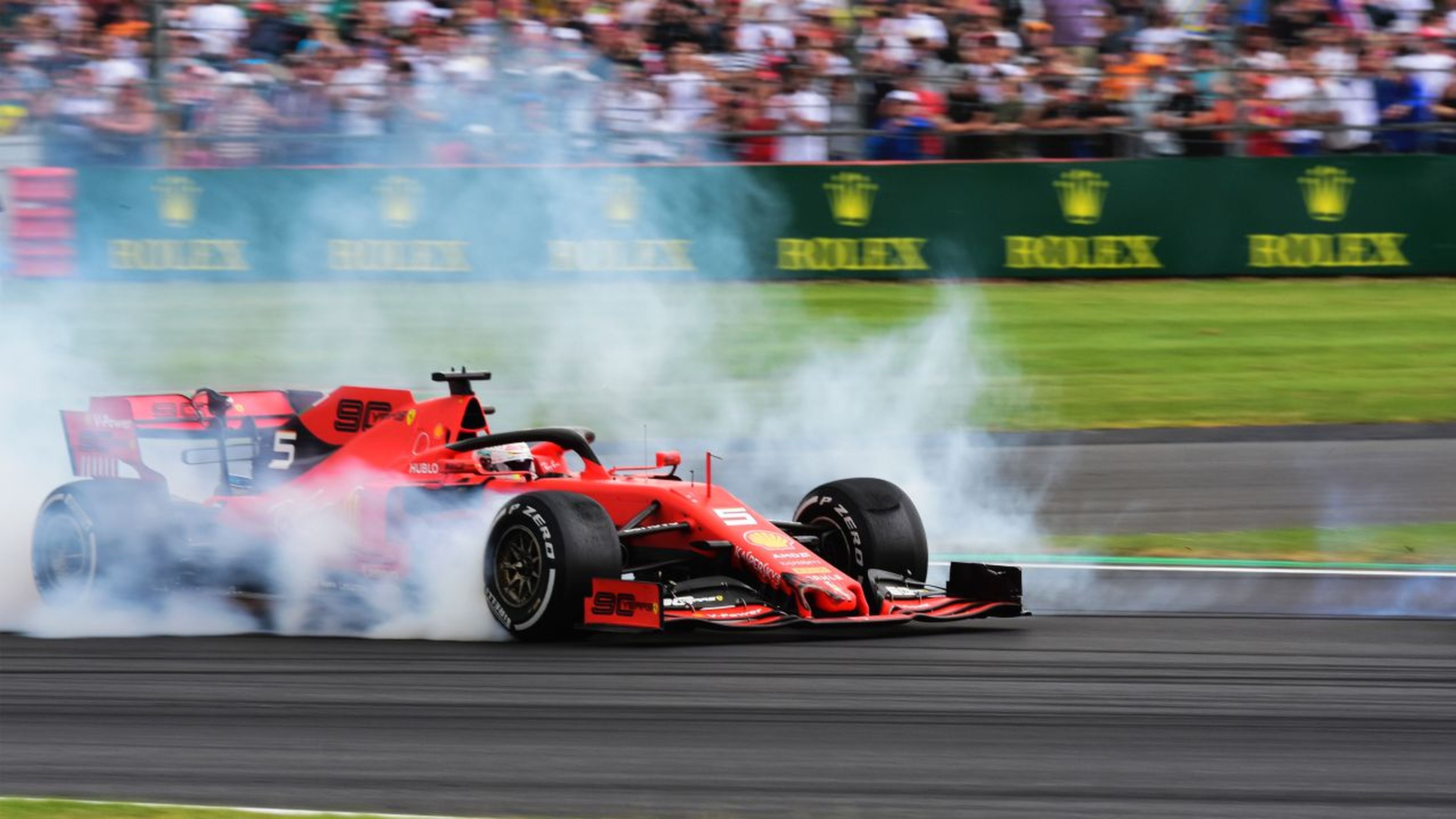 Accidente Vettel y Verstappen en el GP de Gran Bretaña