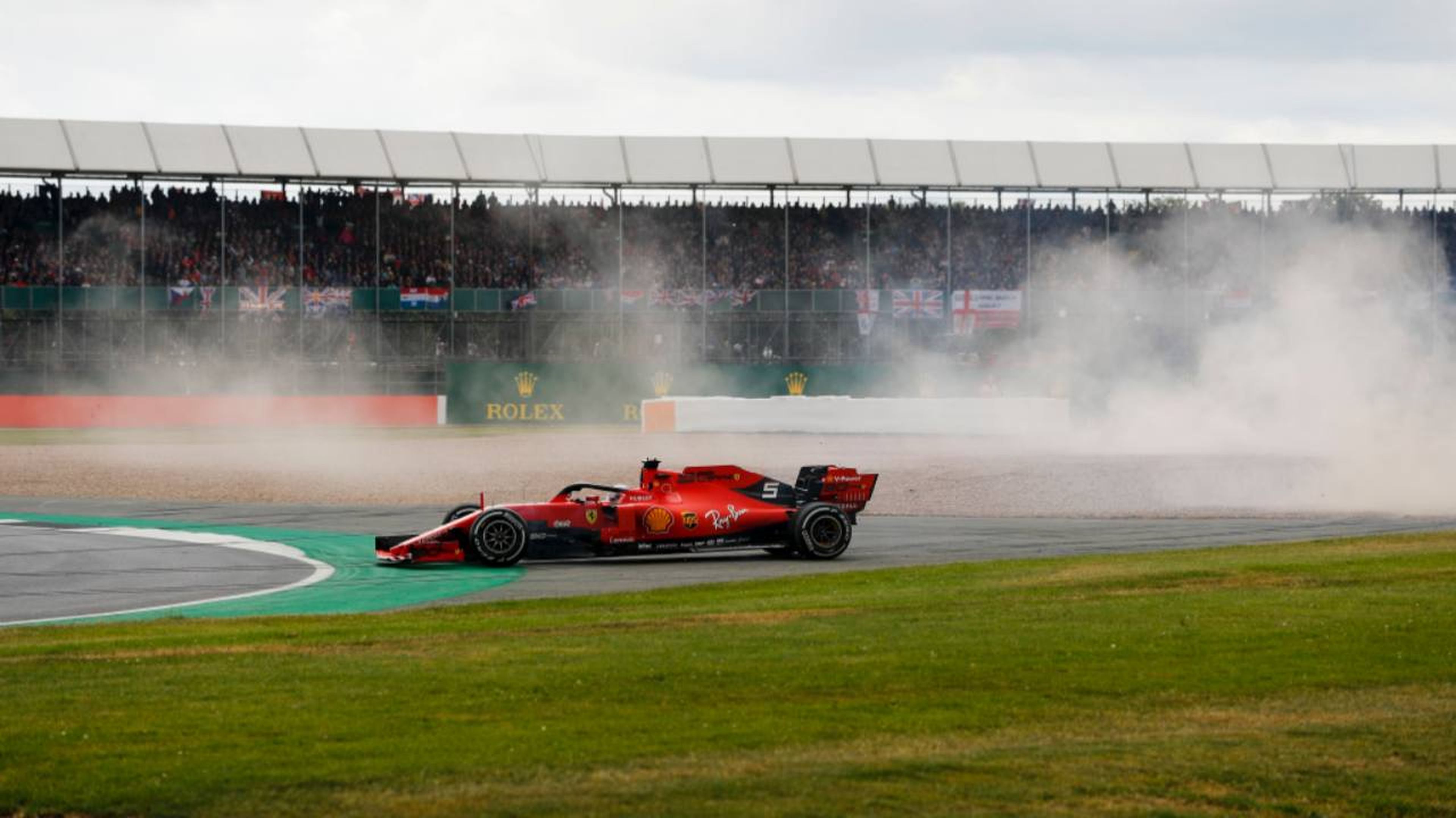 Accidente entre Vettel y Verstappen